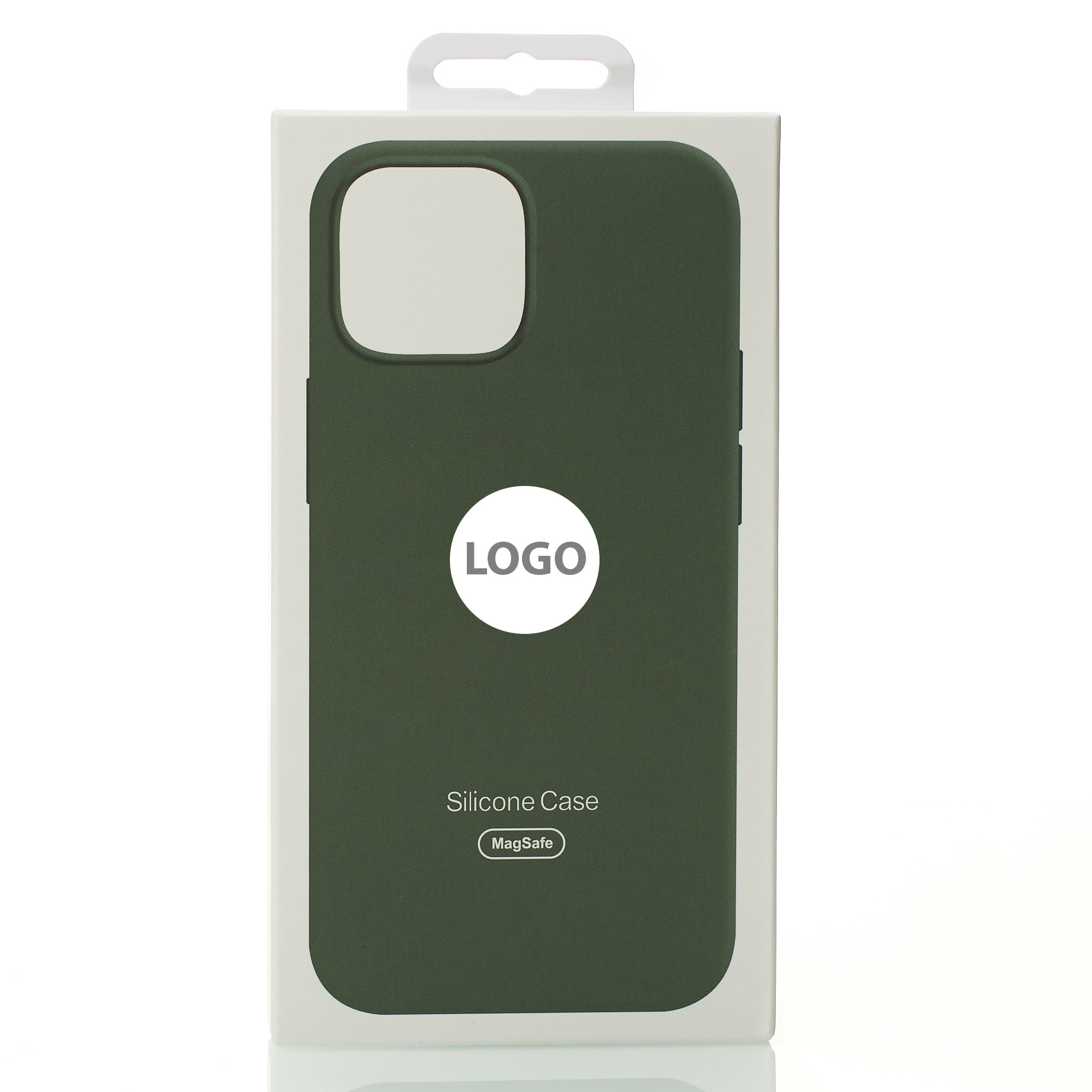 Силиконовый чехол Lux Colors с поддержкой MagSafe для iPhone 14 Pro Olive