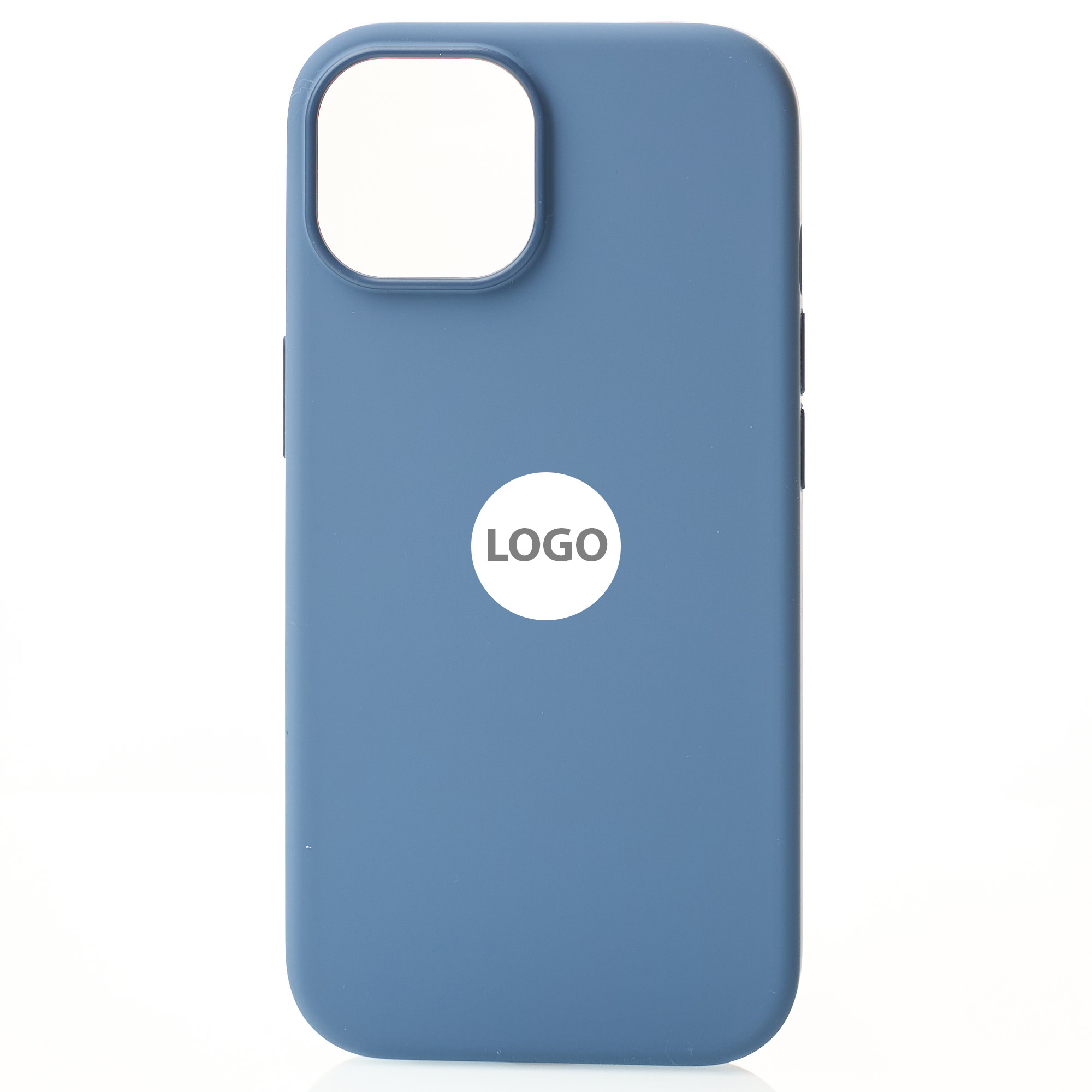 Силиконовый чехол Lux Colors с поддержкой MagSafe для iPhone 15 Winter Blue