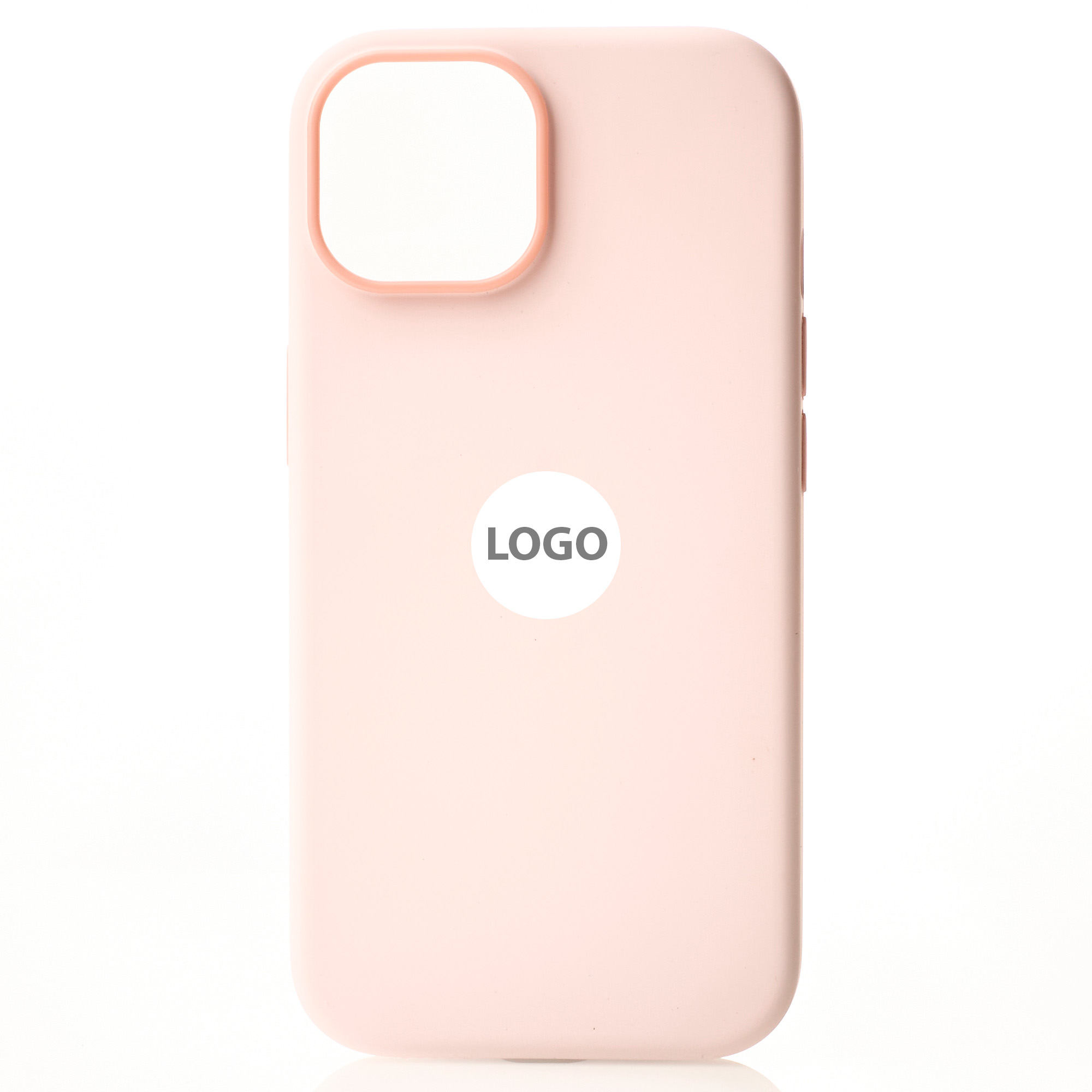 Силиконовый чехол Lux Colors с поддержкой MagSafe для iPhone 15 Pro Light Pink