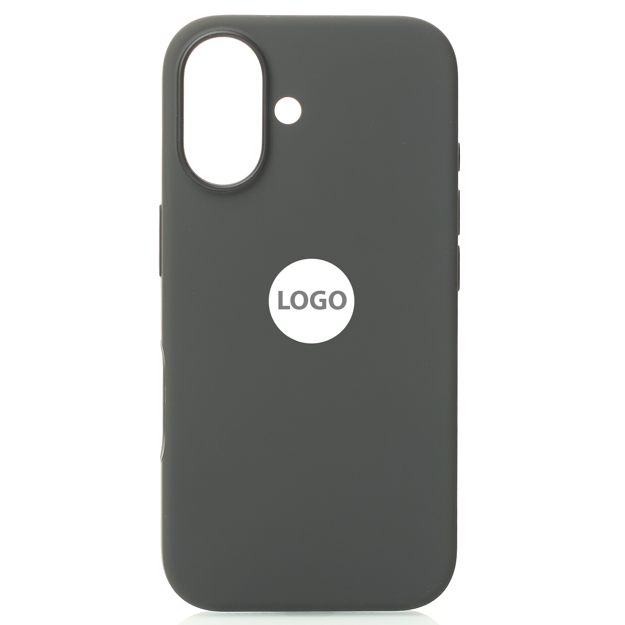 Силиконовый чехол Lux Colors с поддержкой MagSafe для iPhone 16 Stone Gray