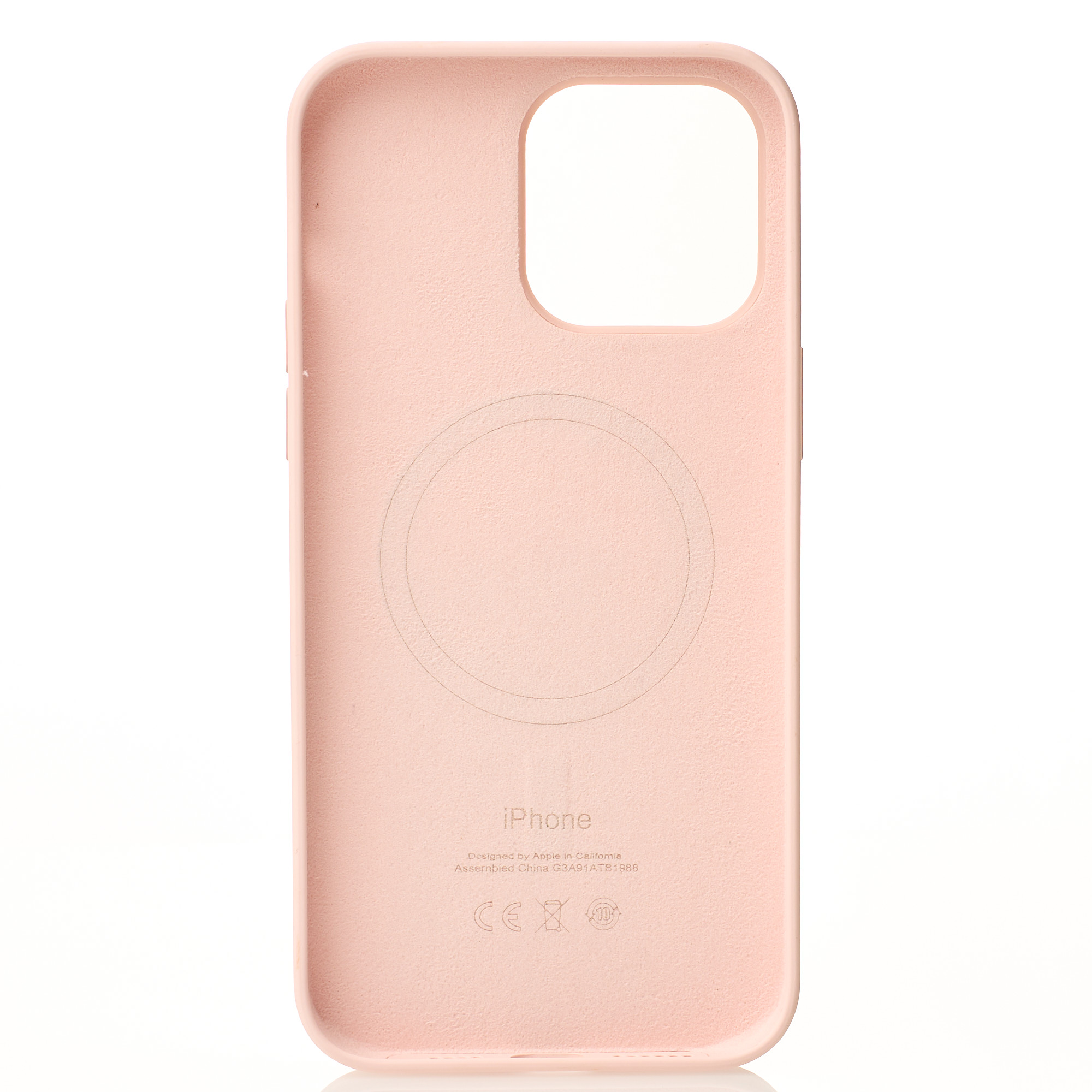 Силиконовый чехол Lux Colors с поддержкой MagSafe для iPhone 14 Pro Max Chalk Pink