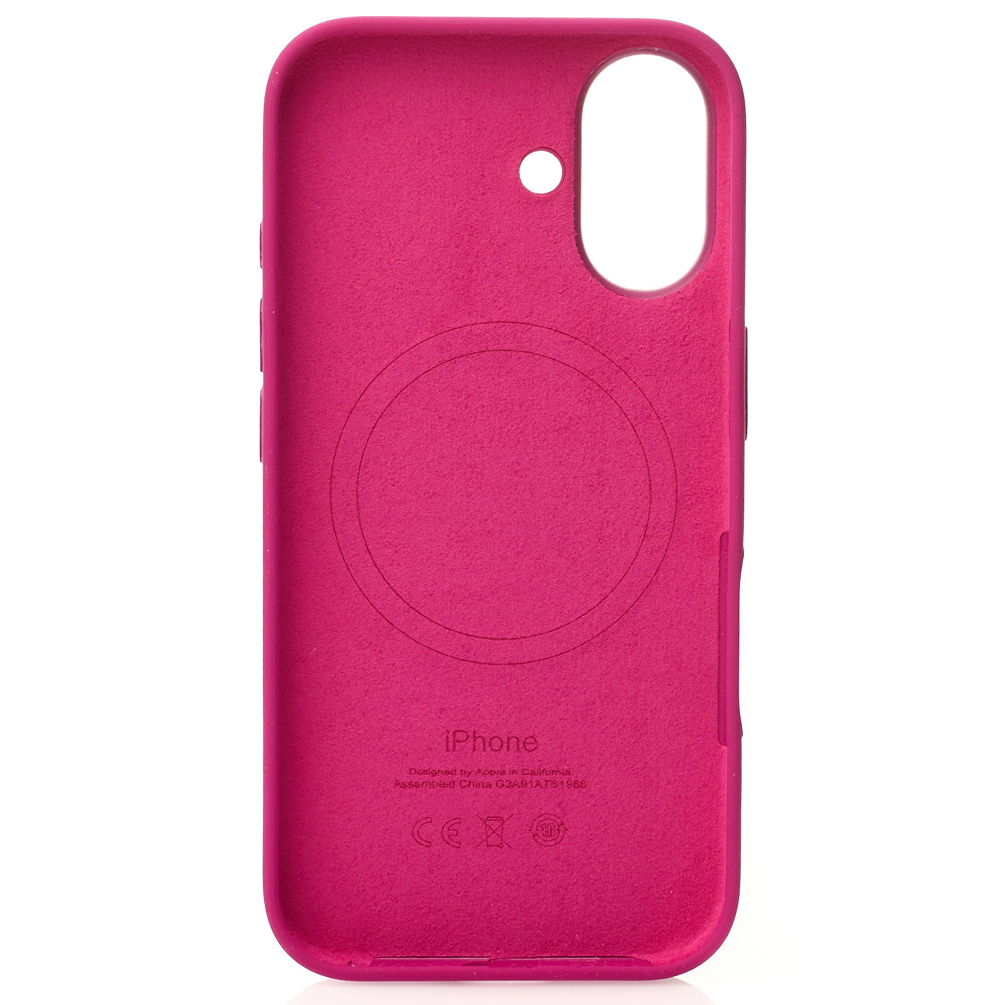 Силиконовый чехол Lux Colors с поддержкой MagSafe для iPhone 16 Fuchsia