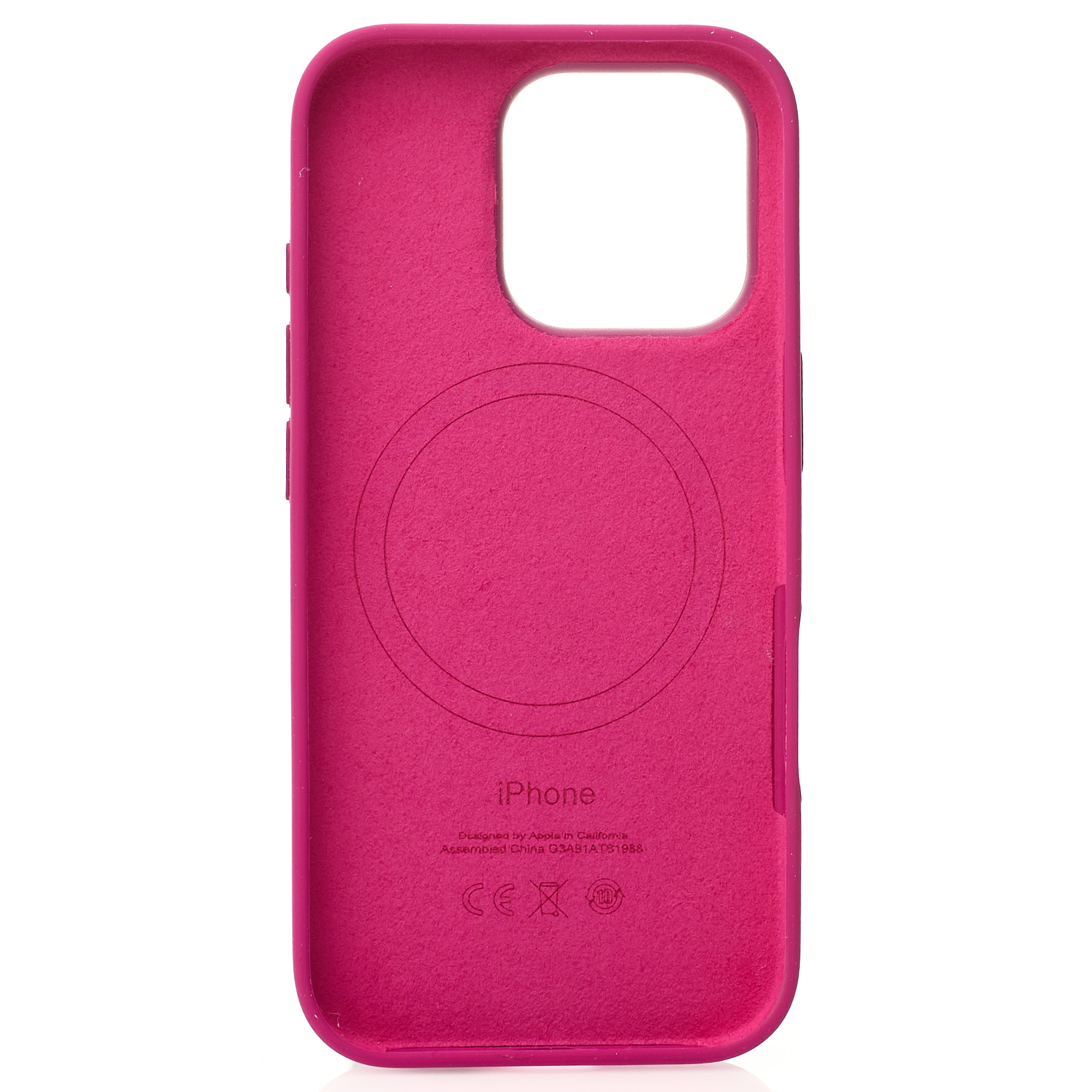 Силиконовый чехол Lux Colors с поддержкой MagSafe для iPhone 16 Pro Fuchsia