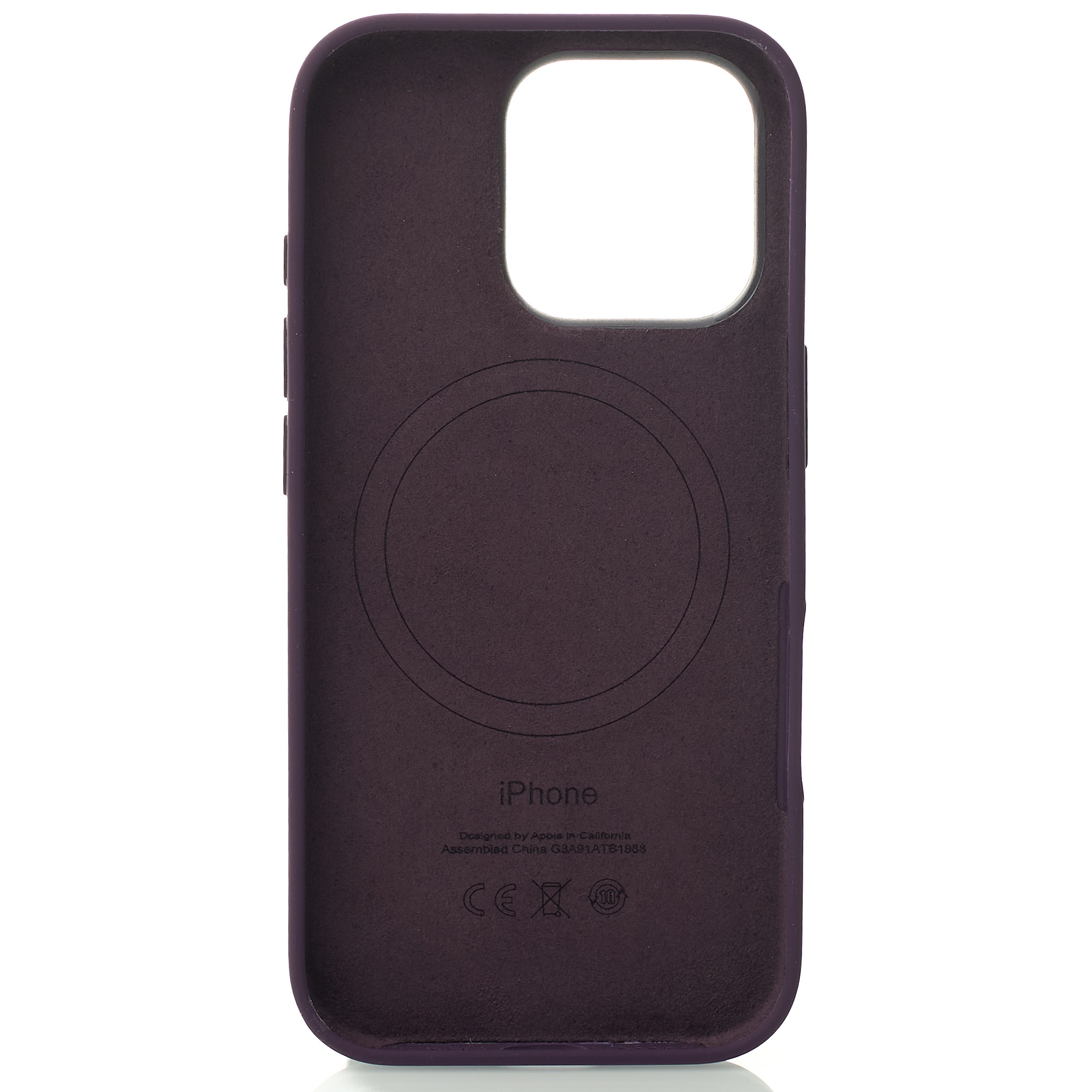 Силиконовый чехол Lux Colors с поддержкой MagSafe для iPhone 16 Pro Max Plum