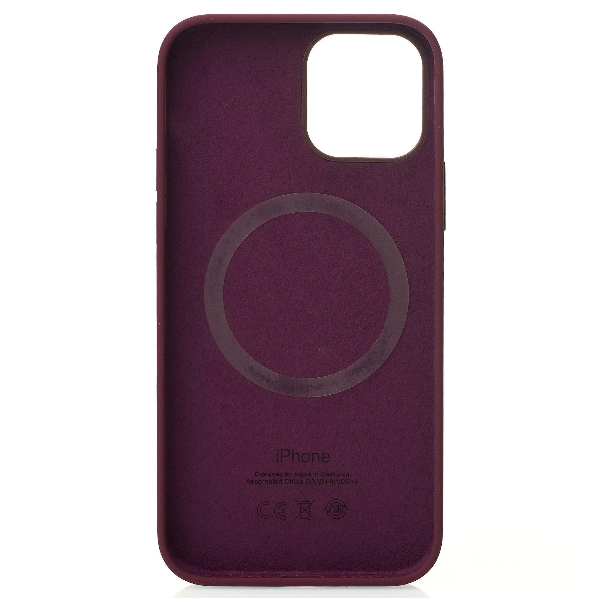 Силиконовый чехол Lux Colors с поддержкой MagSafe для iPhone 12 / iPhone 12 Pro Plum