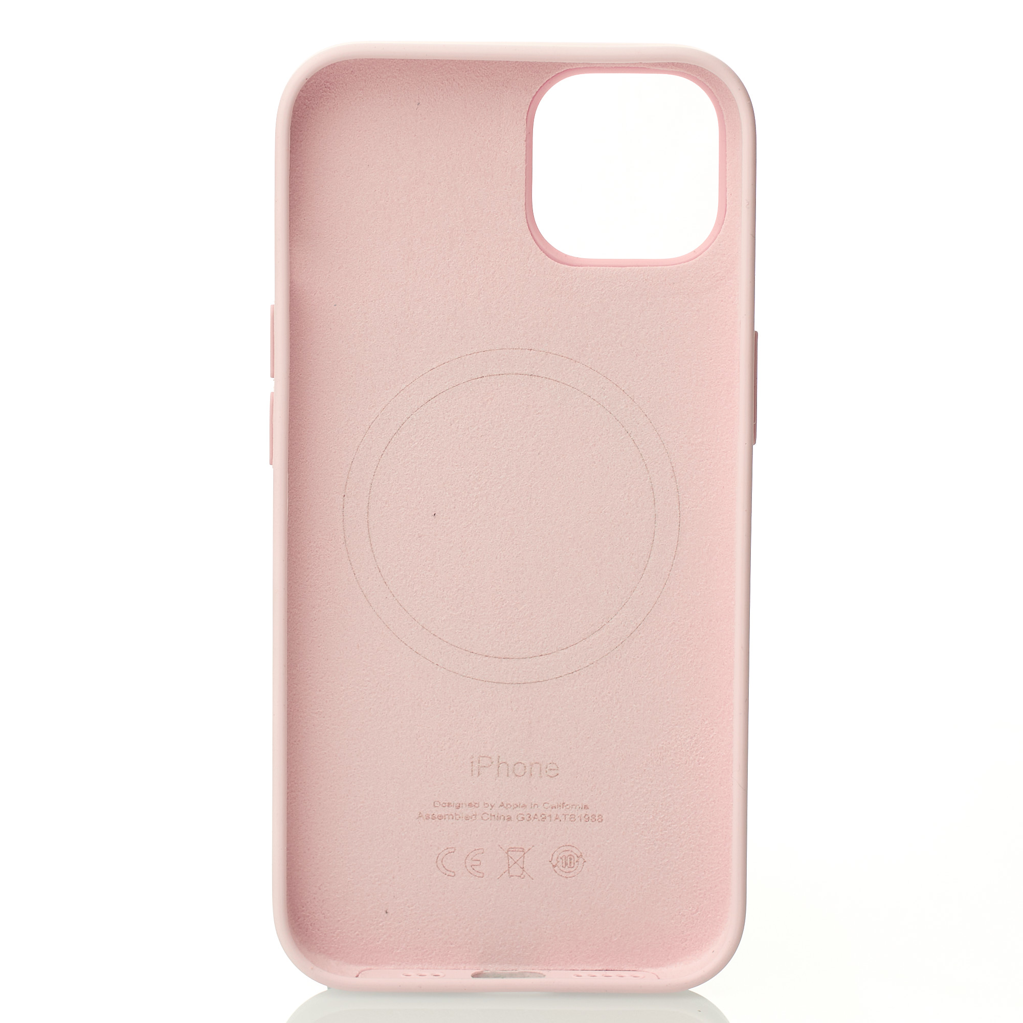 Силиконовый чехол Lux Colors с поддержкой MagSafe для iPhone 13 Pro Chalk Pink