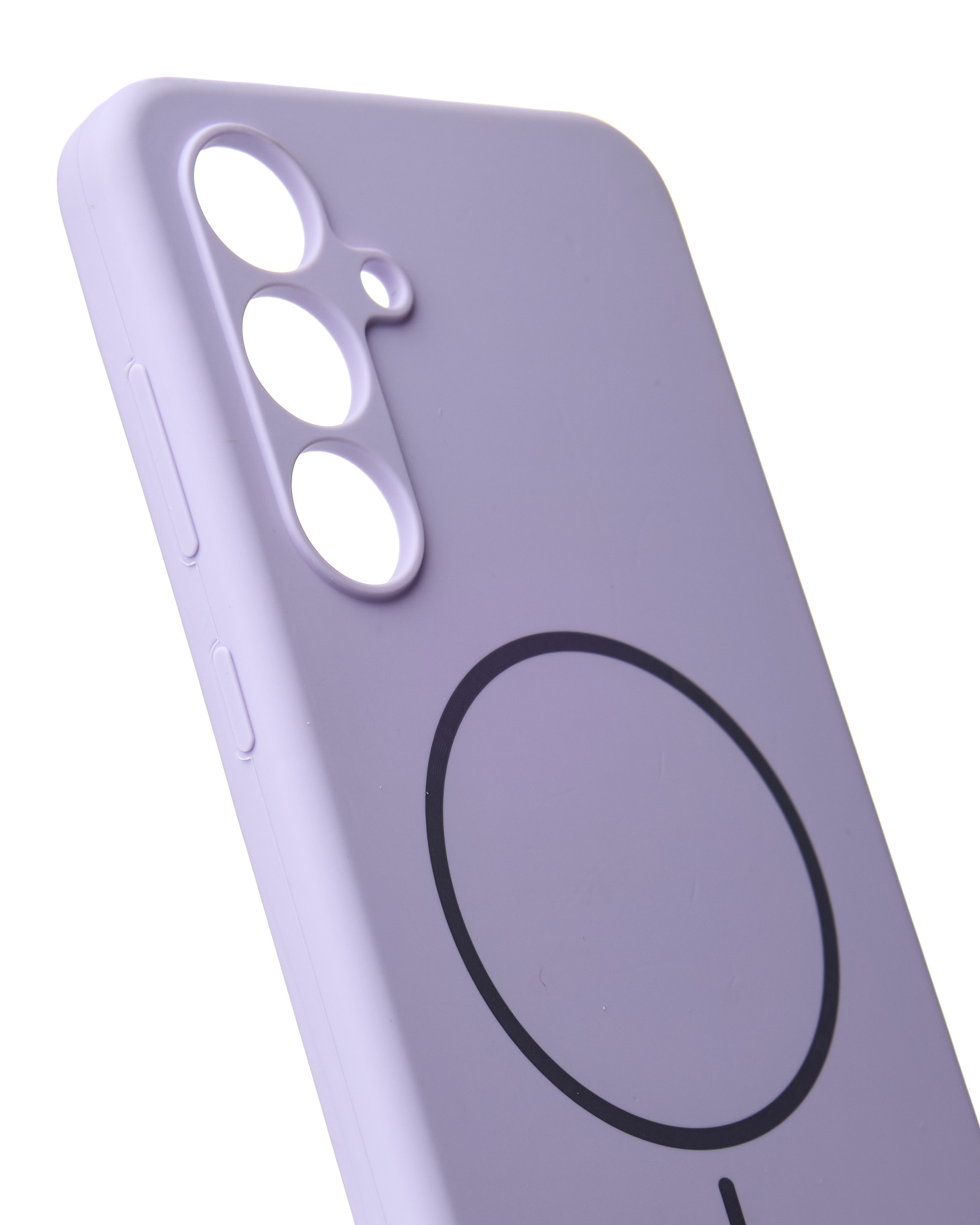 Силиконовый чехол Slim Ring Soft с поддержкой MagSafe для Samsung S24 FE violet
