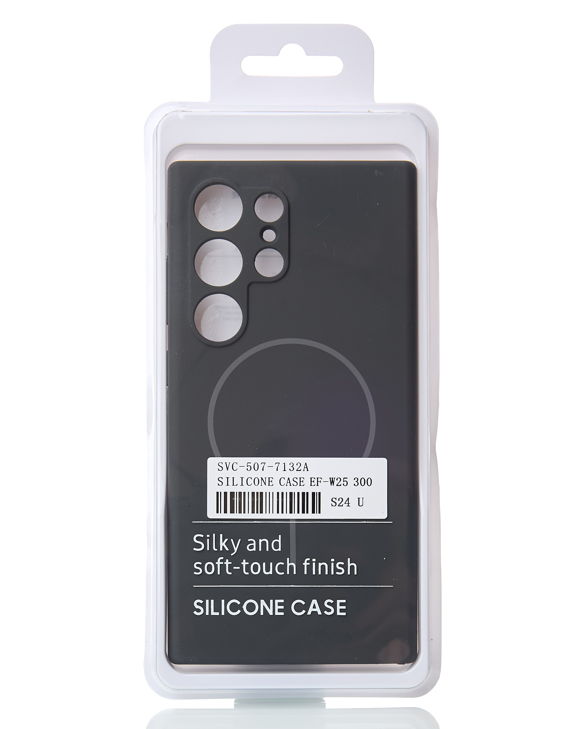 Силиконовый чехол Slim Ring Soft с поддержкой MagSafe для Samsung S24 Ultra stone gray
