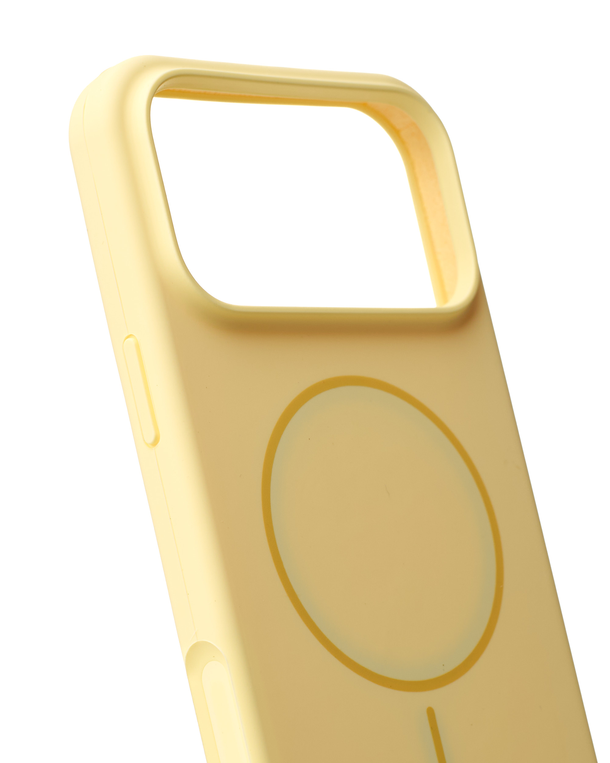 Силиконовый чехол Slim Ring Soft с поддержкой MagSafe для iPhone 17 Pro Max sunglow