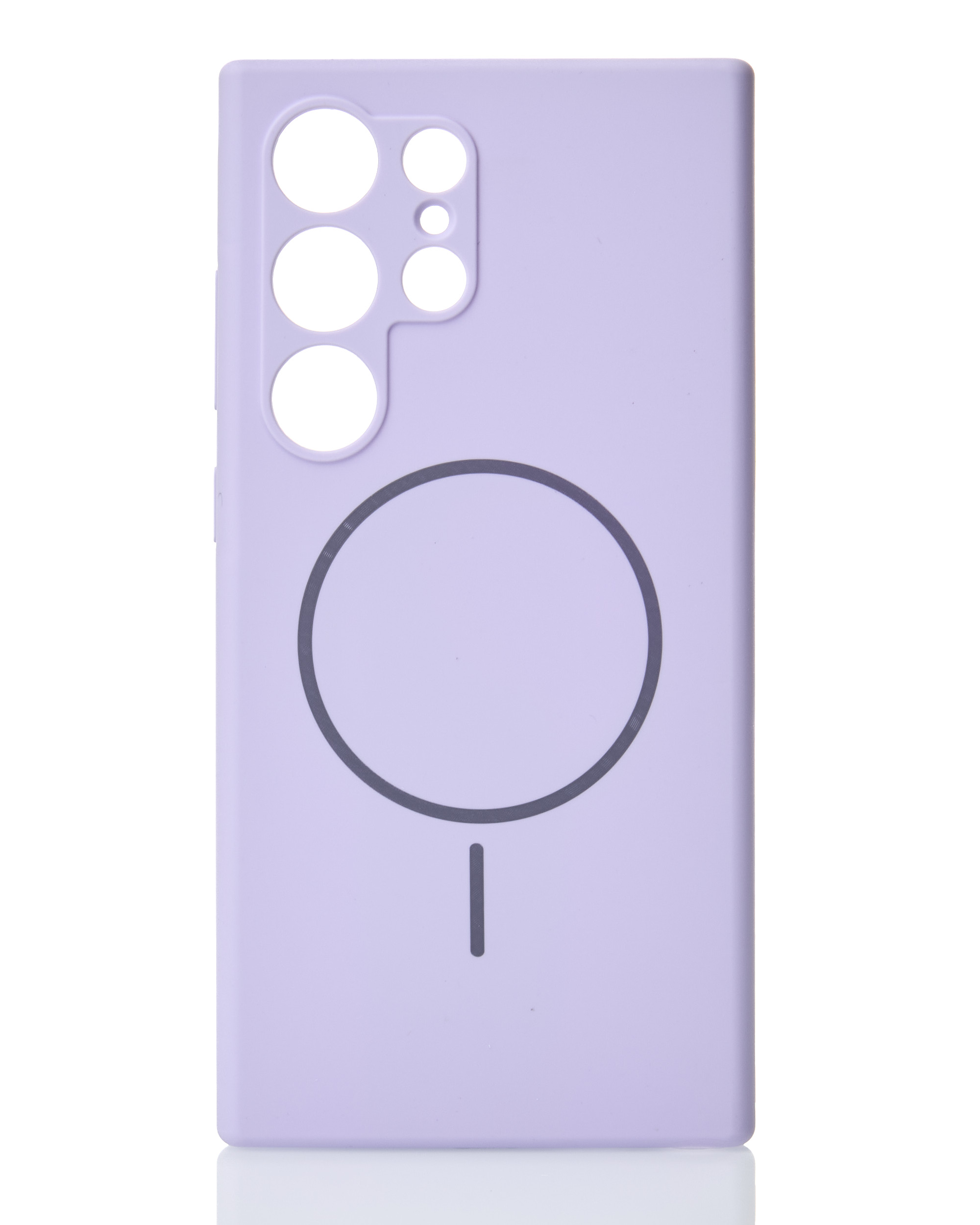 Силиконовый чехол Slim Ring Soft с поддержкой MagSafe для Samsung S24 Ultra violet