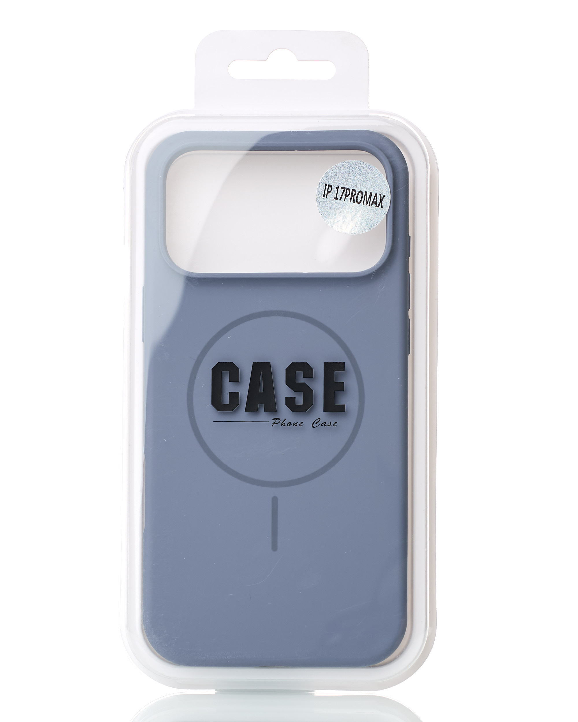 Силиконовый чехол Slim Ring Soft с поддержкой MagSafe для iPhone 17 Pro Max storm blue