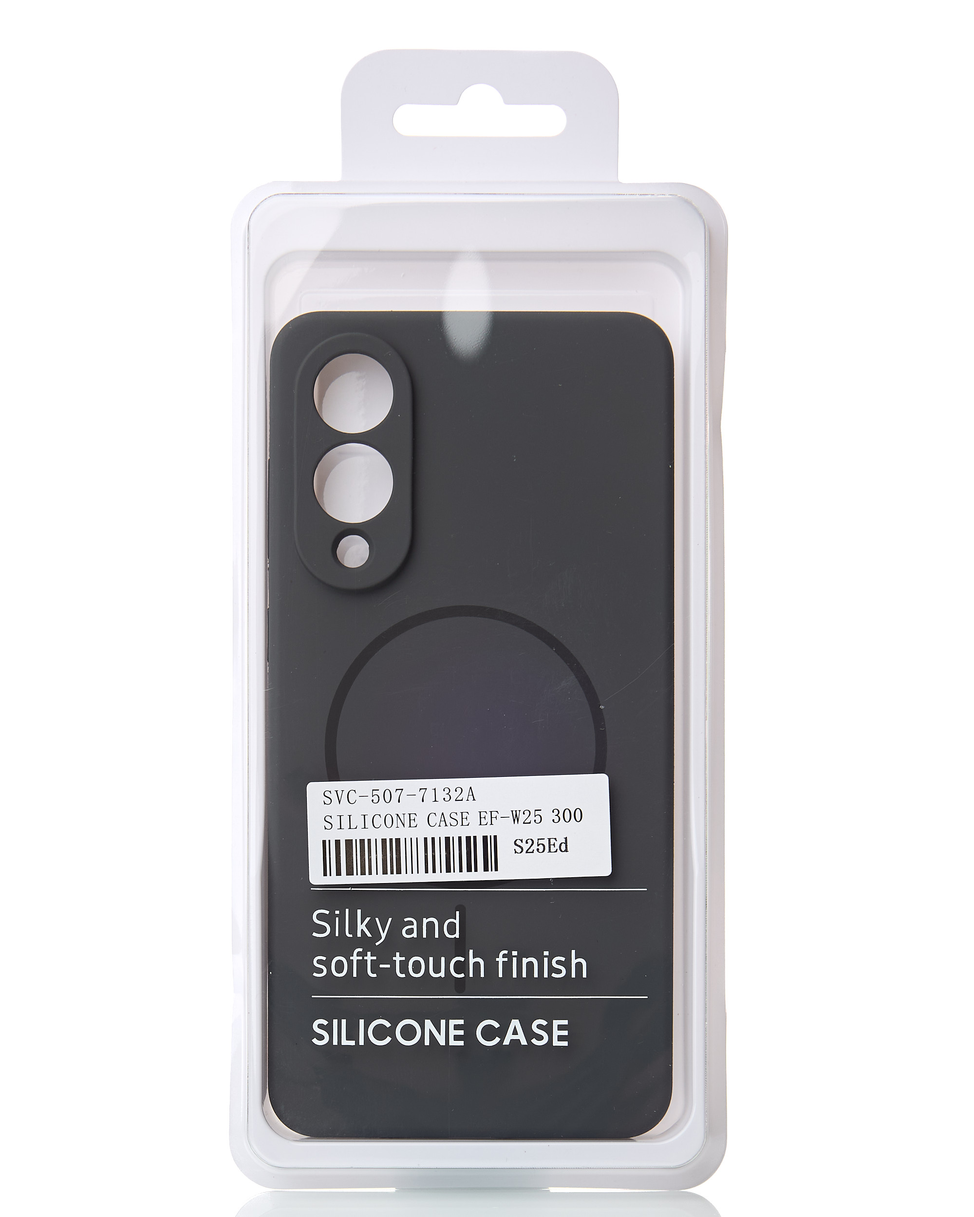 Силиконовый чехол Slim Ring Soft с поддержкой MagSafe для Samsung S25 Edge stone gray