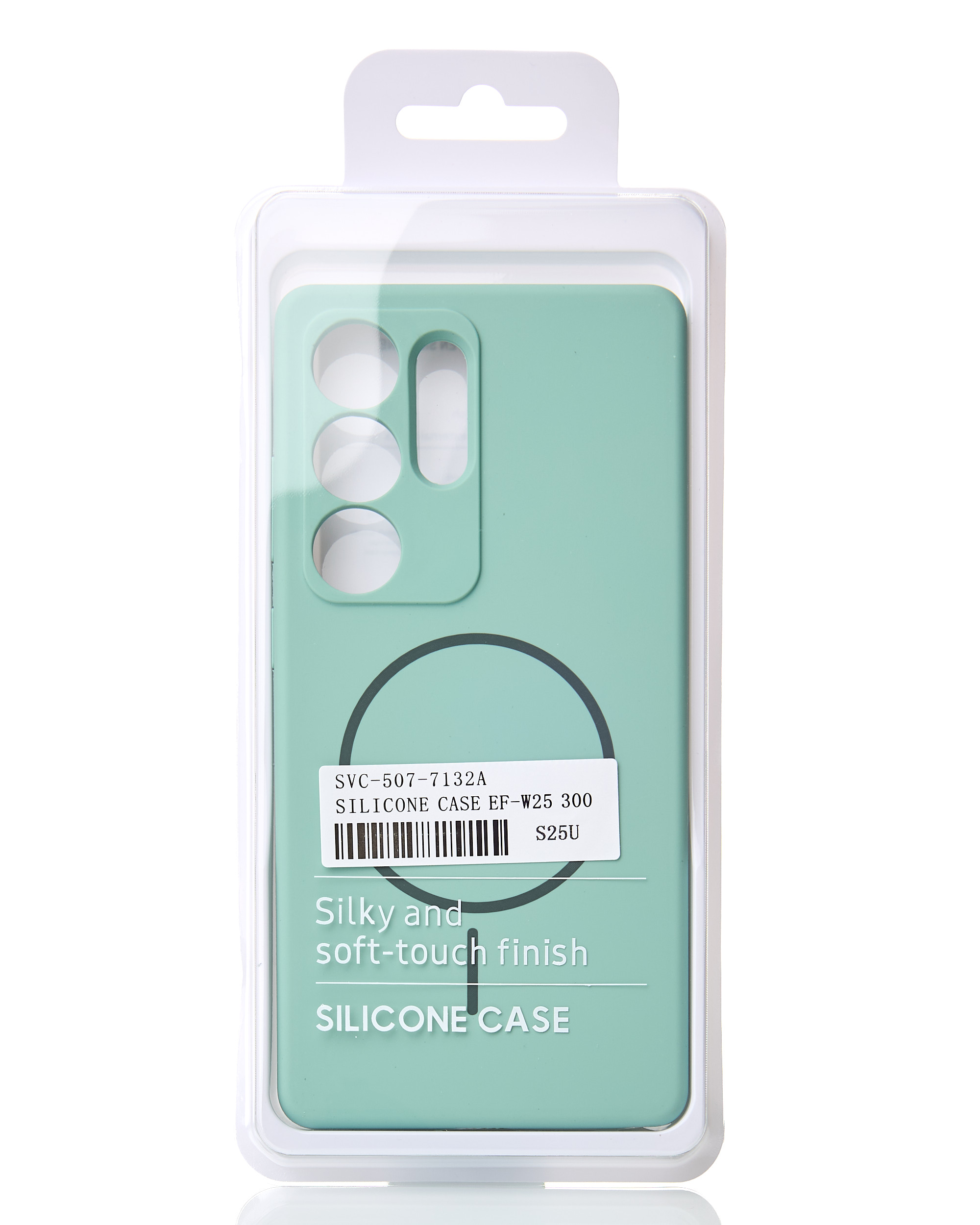 Силиконовый чехол Slim Ring Soft с поддержкой MagSafe для Samsung S25 Ultra succulent