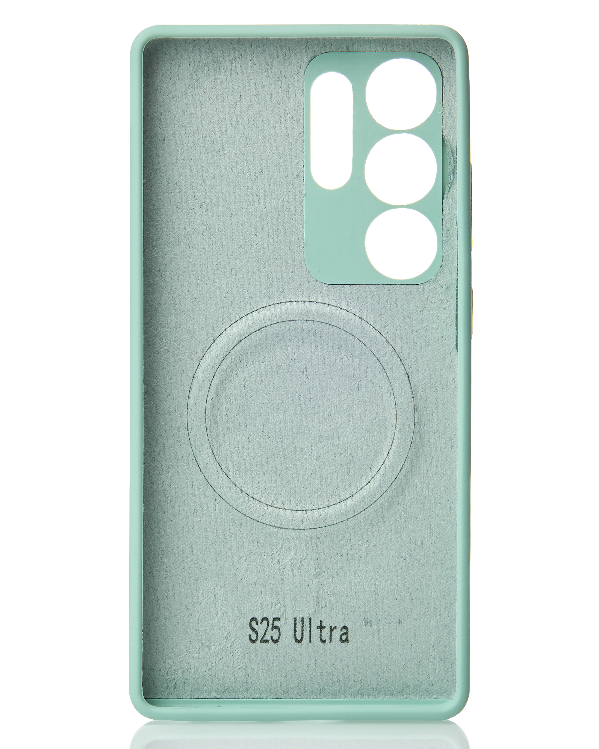 Силиконовый чехол Slim Ring Soft с поддержкой MagSafe для Samsung S25 Ultra succulent