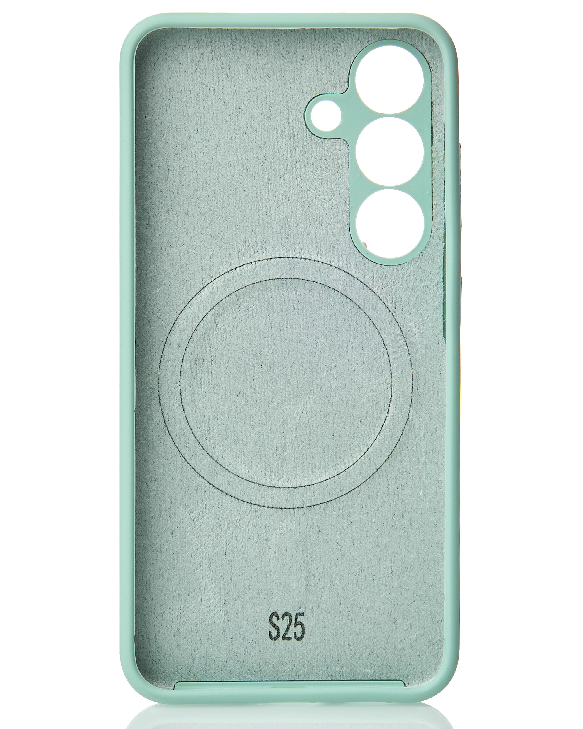 Силиконовый чехол Slim Ring Soft с поддержкой MagSafe для Samsung S25 succulent