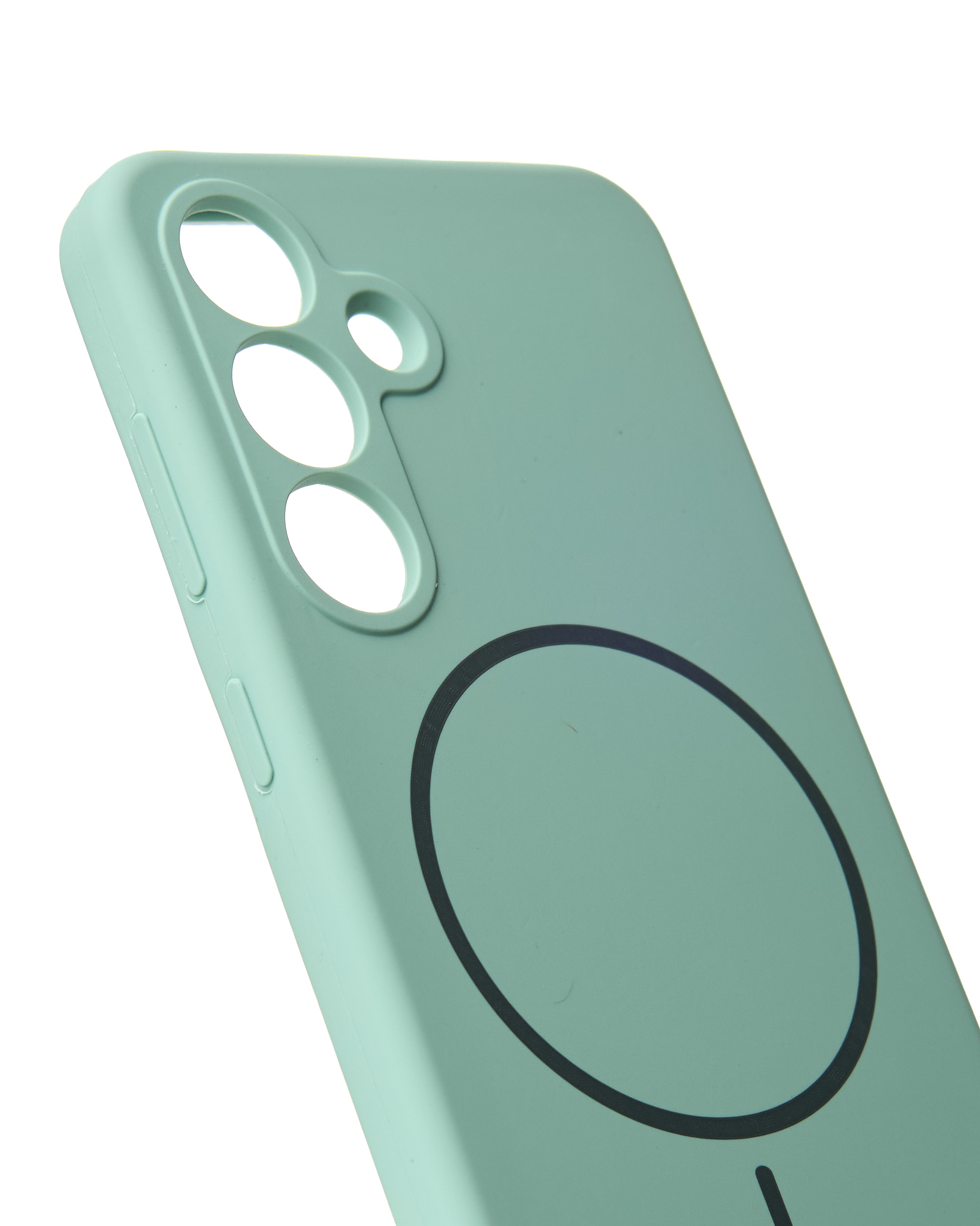 Силиконовый чехол Slim Ring Soft с поддержкой MagSafe для Samsung S25 succulent