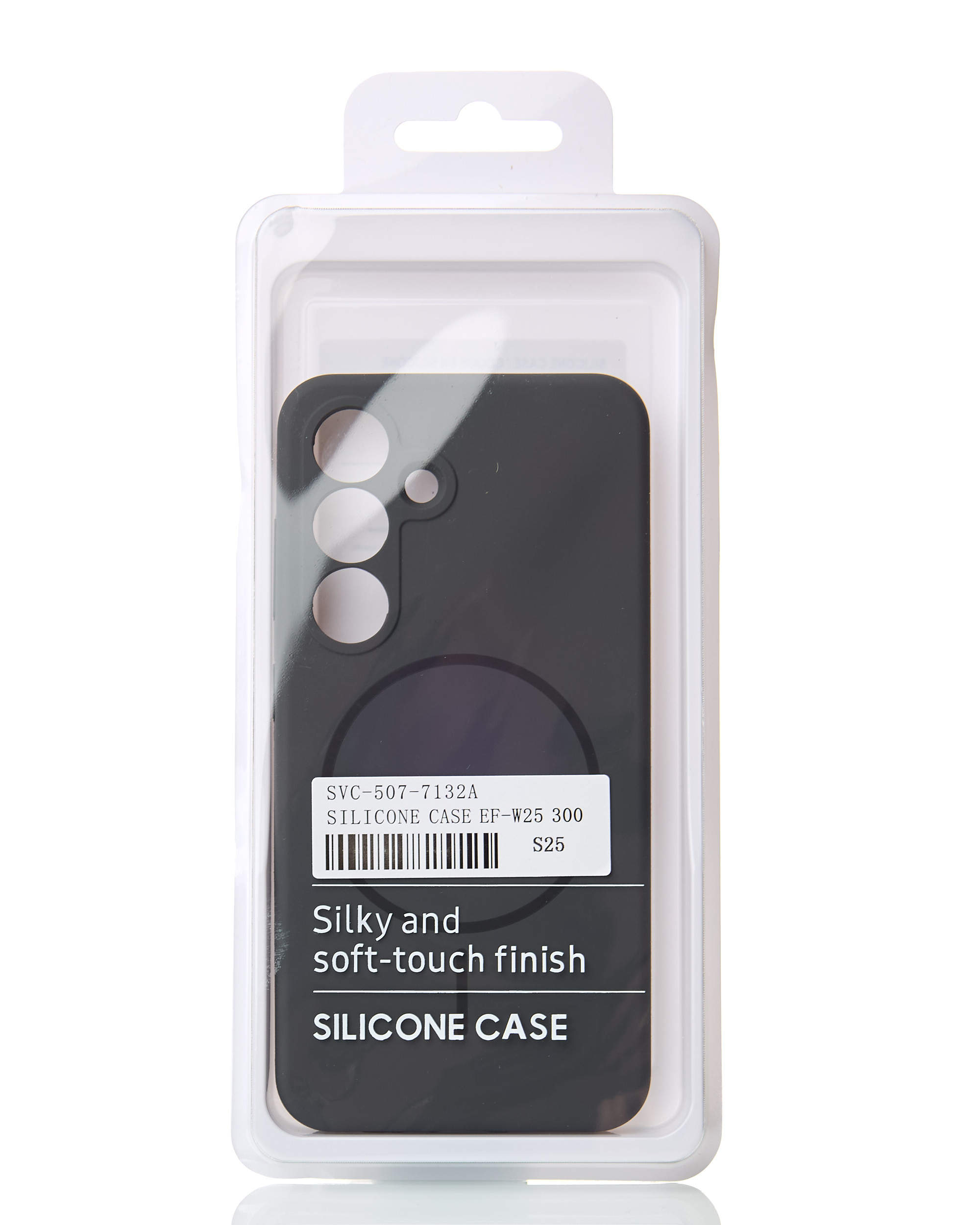 Силиконовый чехол Slim Ring Soft с поддержкой MagSafe для Samsung S25 stone gray