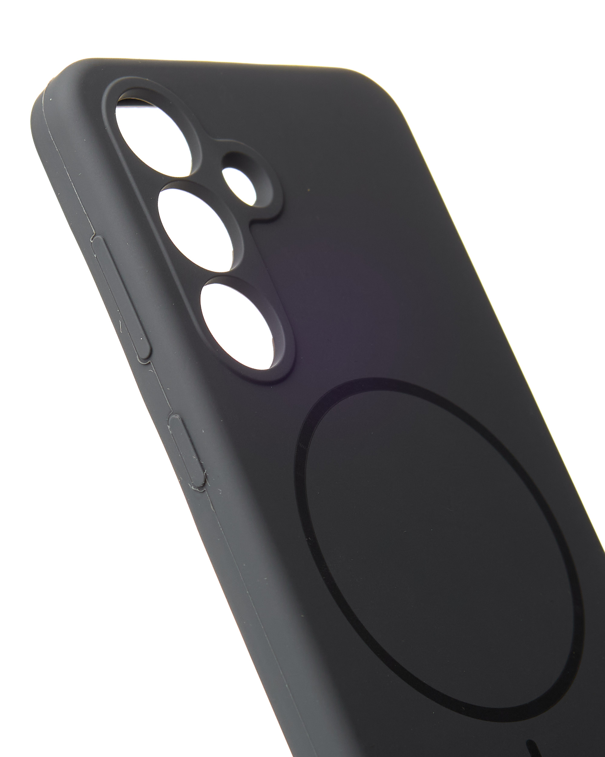 Силиконовый чехол Slim Ring Soft с поддержкой MagSafe для Samsung S25 stone gray