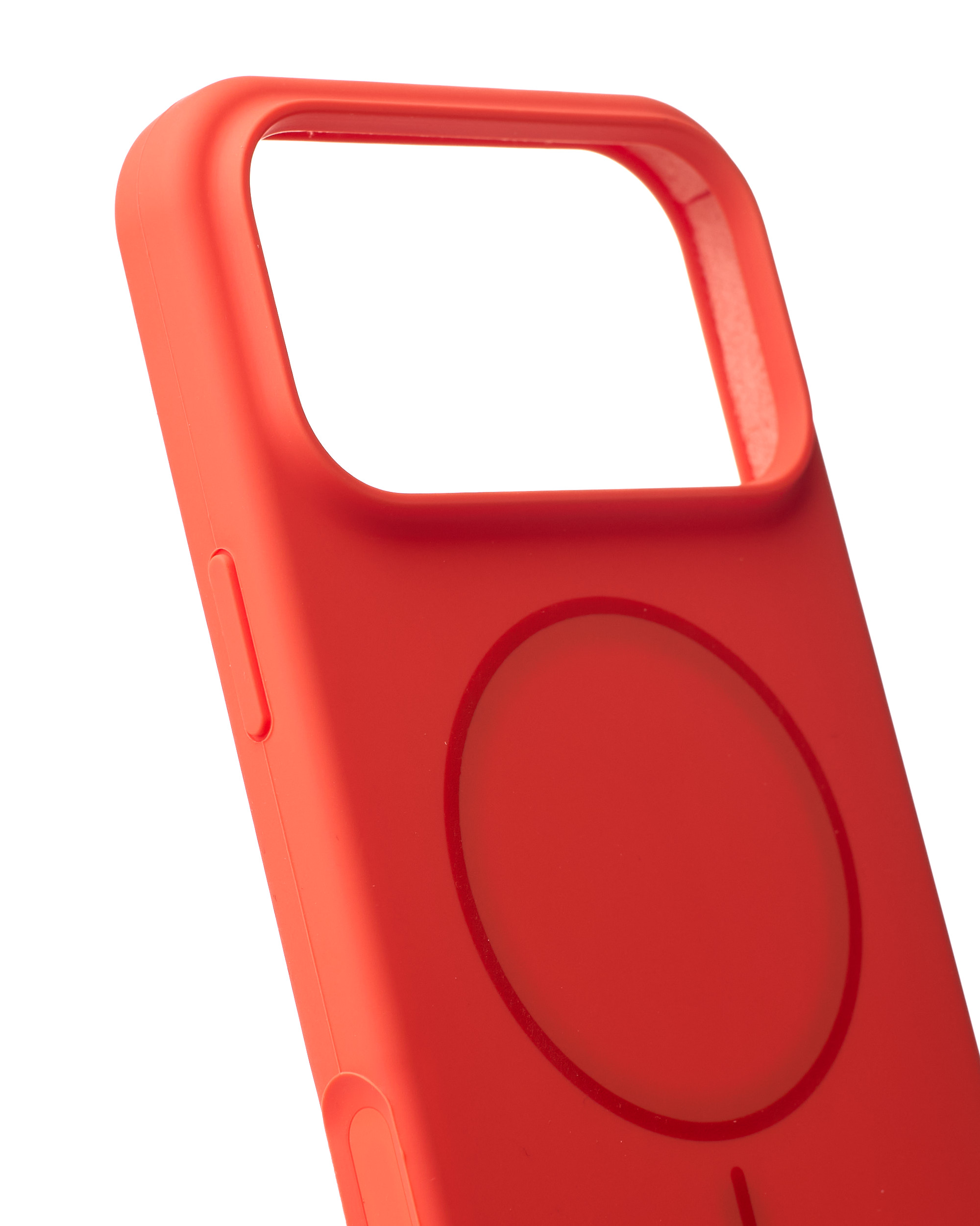 Силиконовый чехол Slim Ring Soft с поддержкой MagSafe для iPhone 17 Pro Max orange