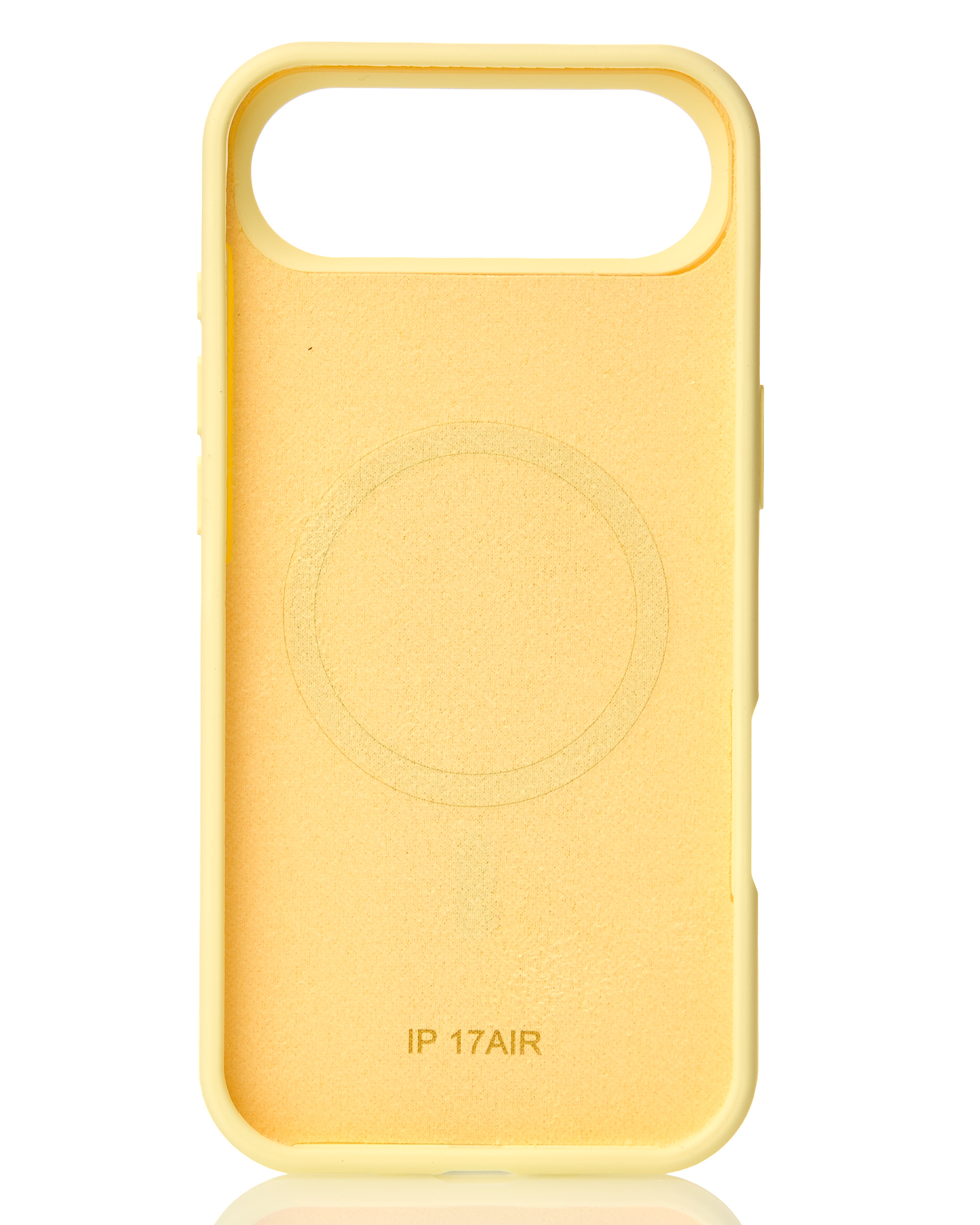 Силиконовый чехол Slim Ring Soft с поддержкой MagSafe для iPhone 17 AIR sunglow