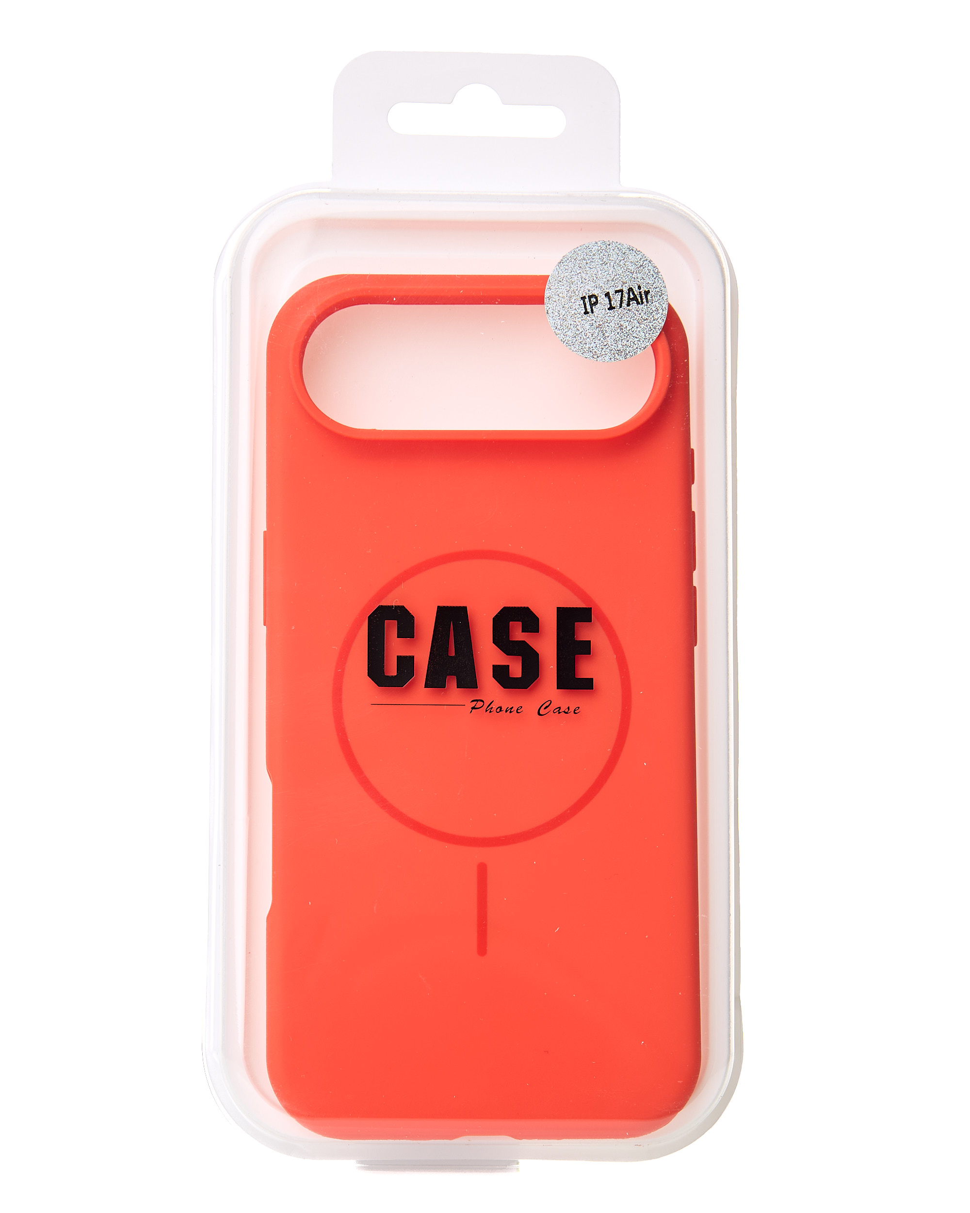 Силиконовый чехол Slim Ring Soft с поддержкой MagSafe для iPhone 17 AIR orange