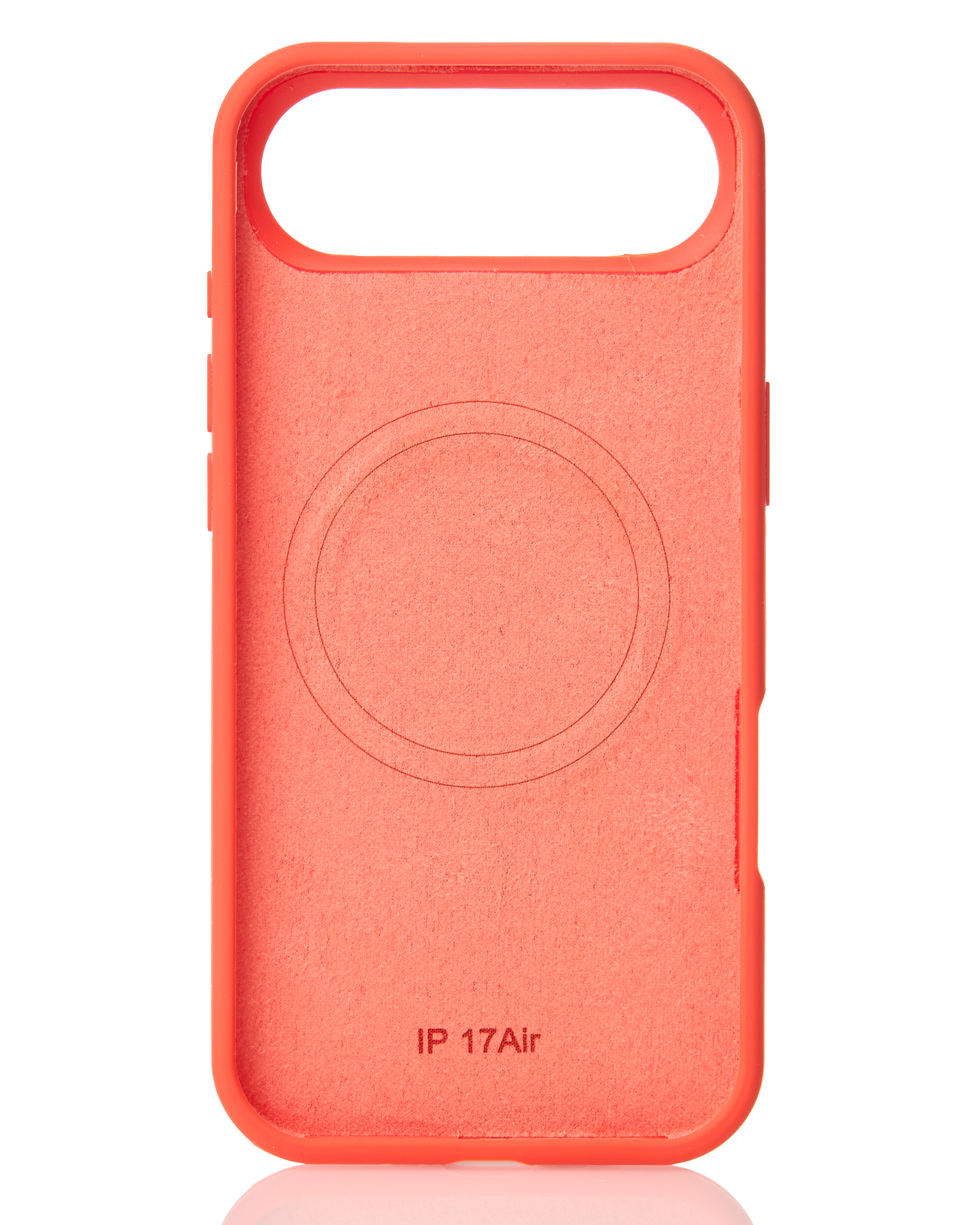 Силиконовый чехол Slim Ring Soft с поддержкой MagSafe для iPhone 17 AIR orange