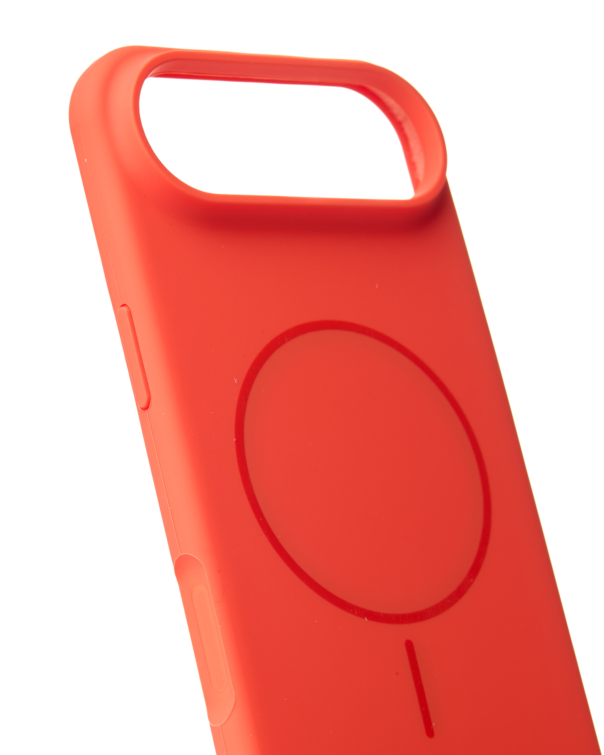 Силиконовый чехол Slim Ring Soft с поддержкой MagSafe для iPhone 17 AIR orange