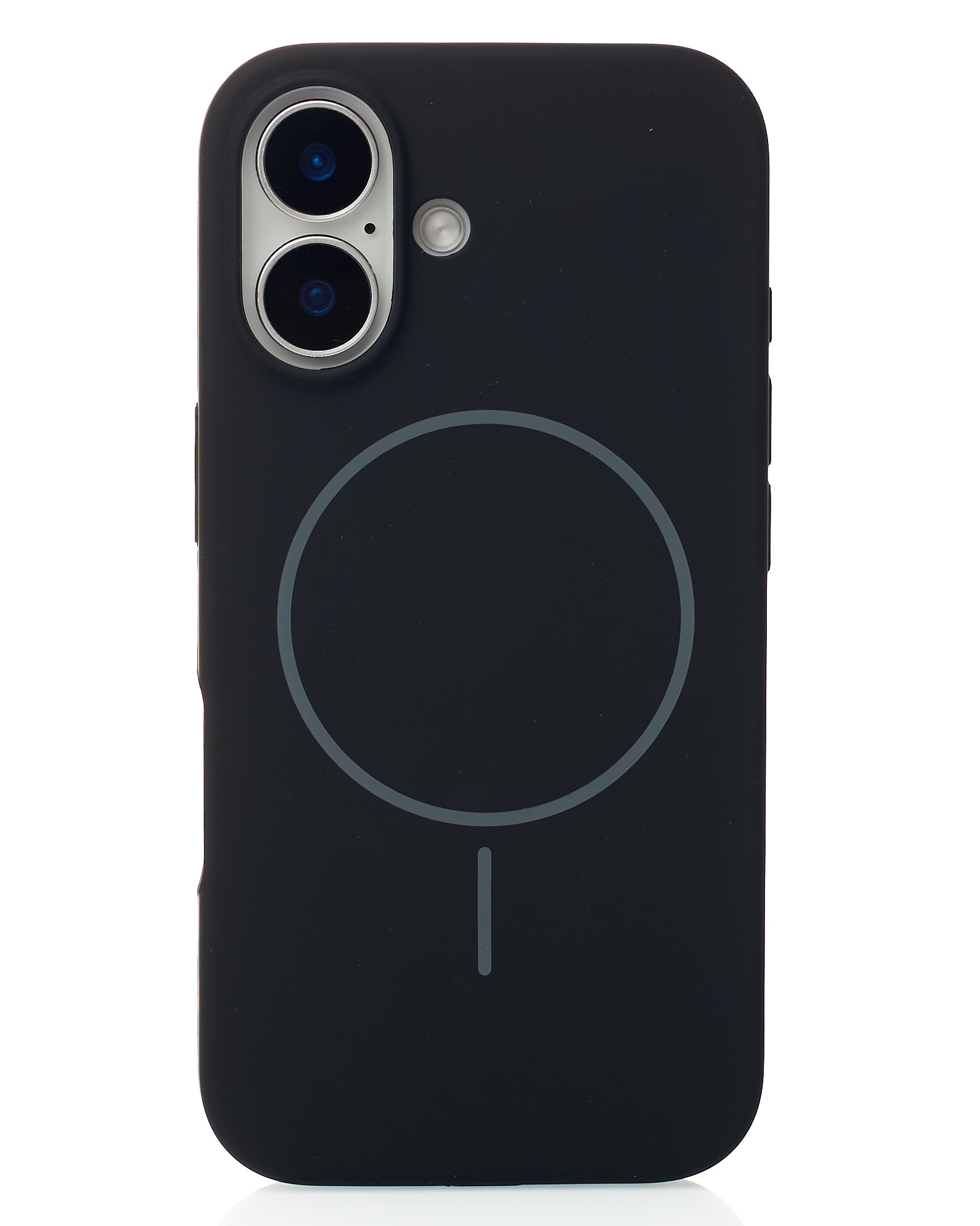 Силиконовый чехол Slim Ring Soft с поддержкой MagSafe для iPhone 17 black