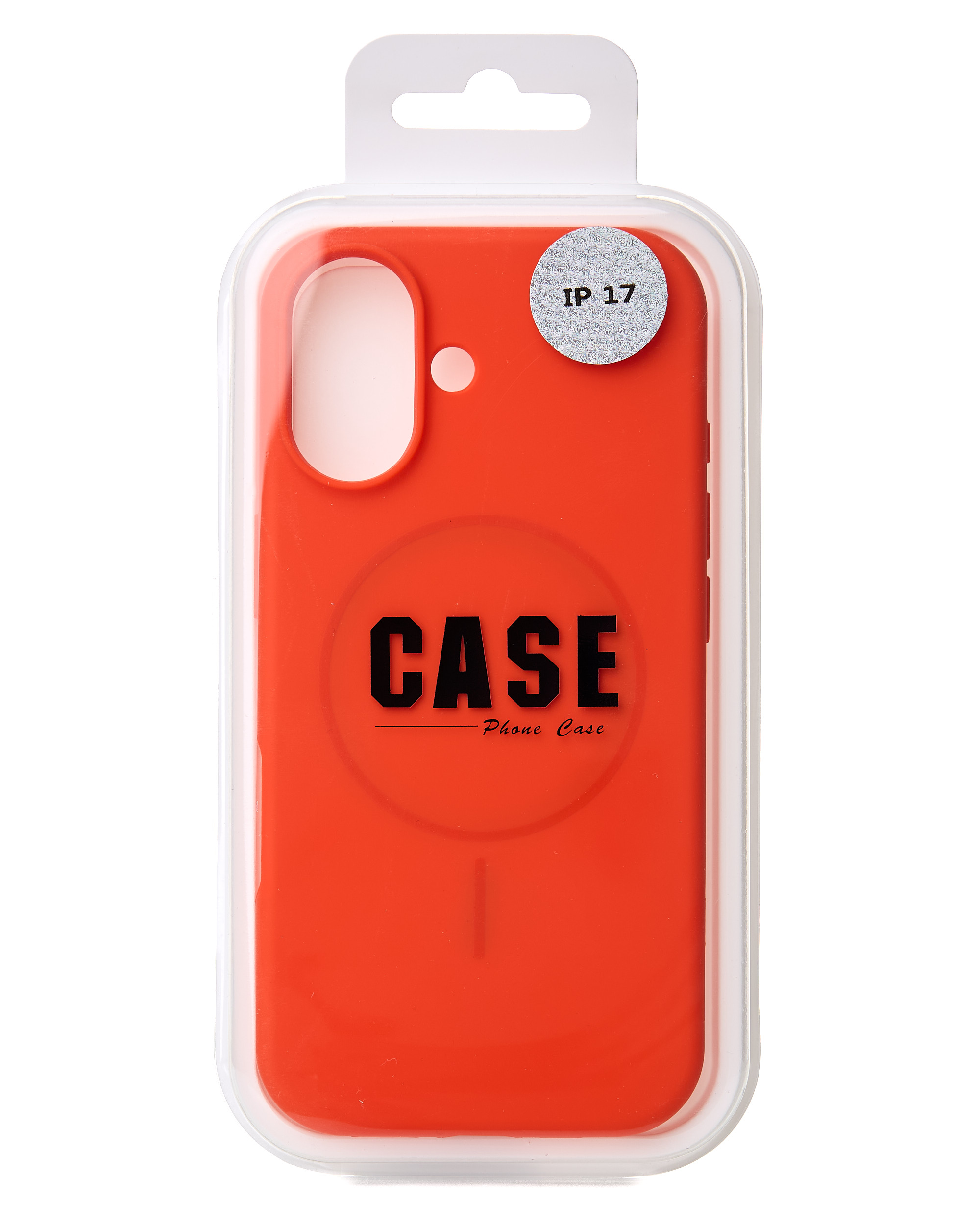 Силиконовый чехол Slim Ring Soft с поддержкой MagSafe для iPhone 17 orange