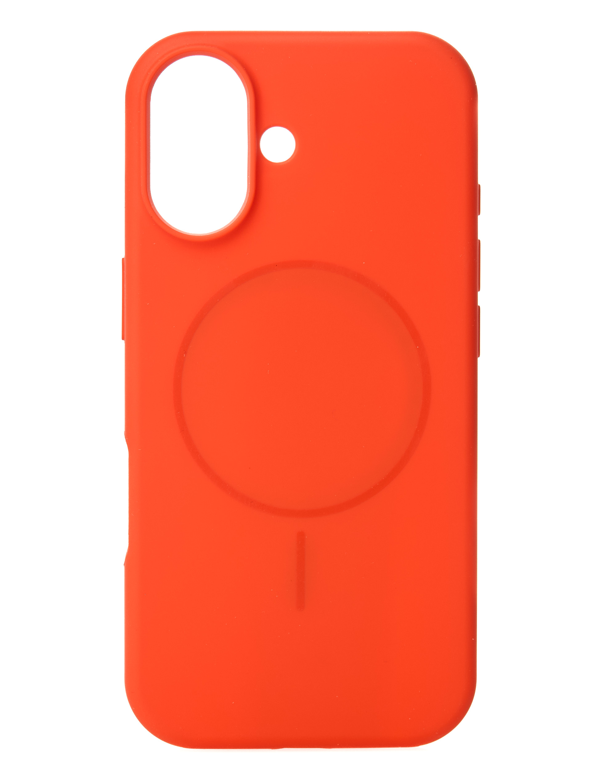 Силиконовый чехол Slim Ring Soft с поддержкой MagSafe для iPhone 17 orange