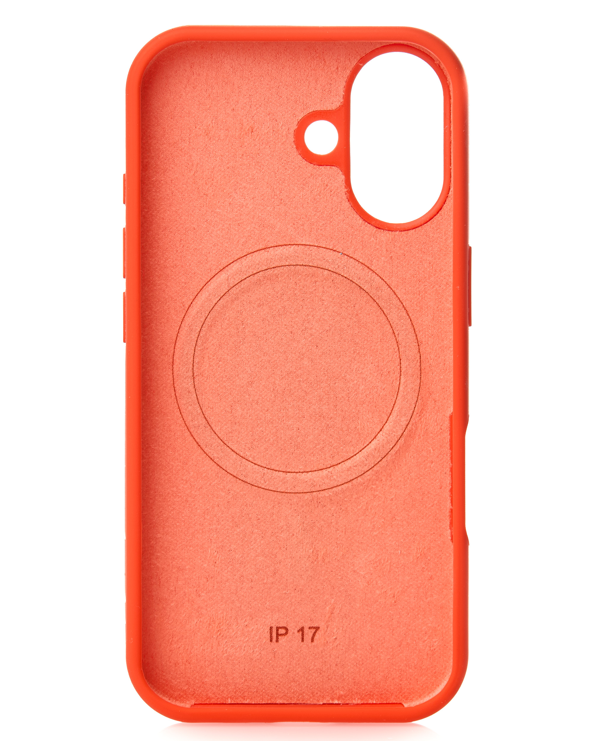 Силиконовый чехол Slim Ring Soft с поддержкой MagSafe для iPhone 17 orange