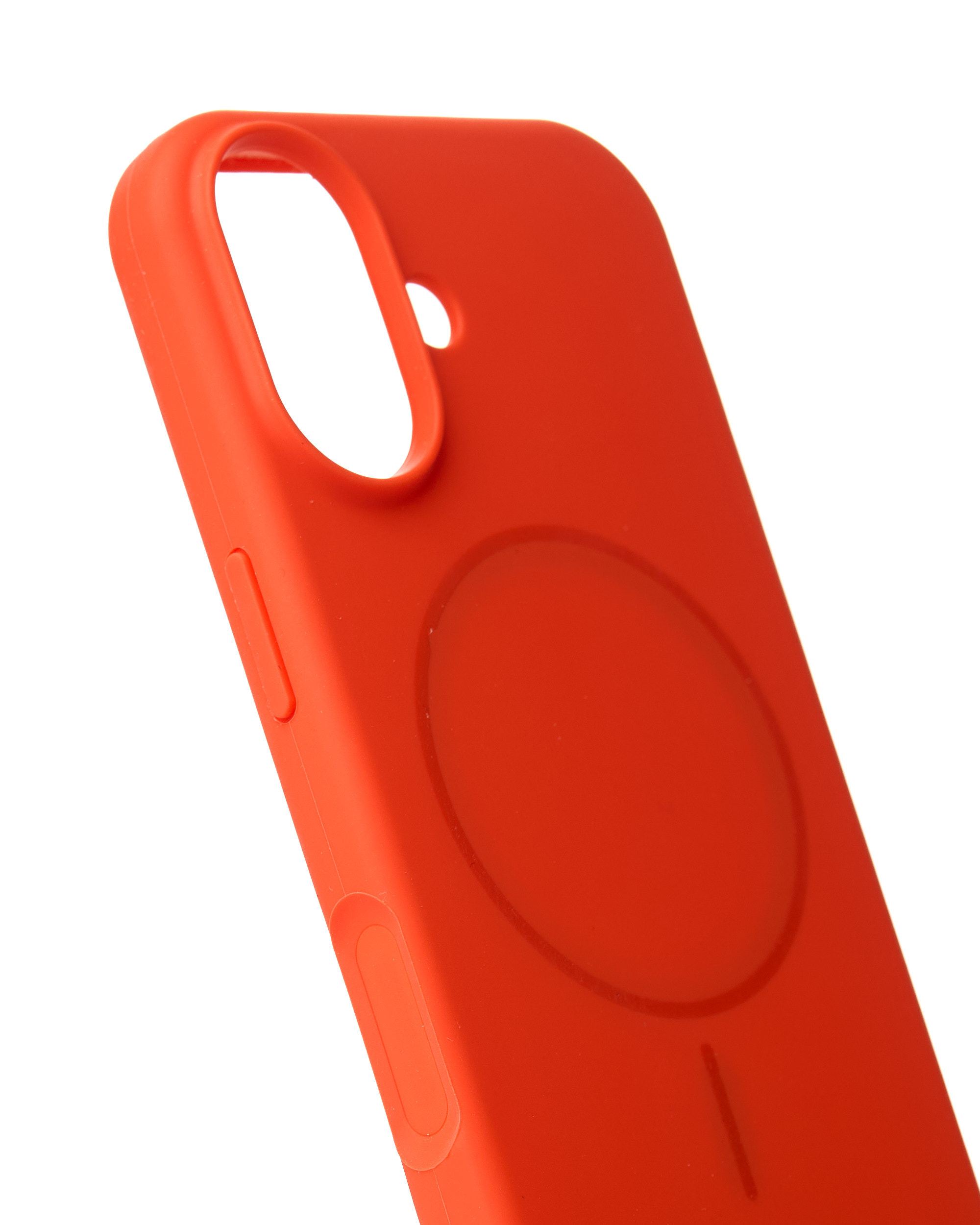 Силиконовый чехол Slim Ring Soft с поддержкой MagSafe для iPhone 17 orange