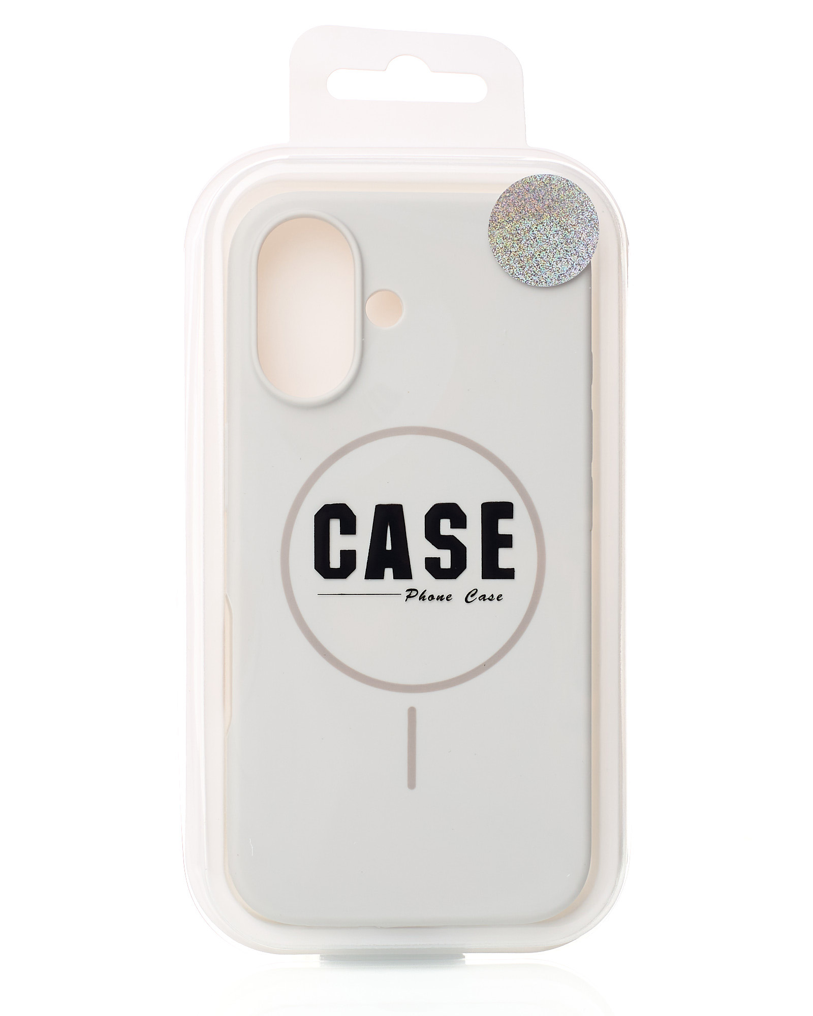 Силиконовый чехол Slim Ring Soft с поддержкой MagSafe для iPhone 17 white