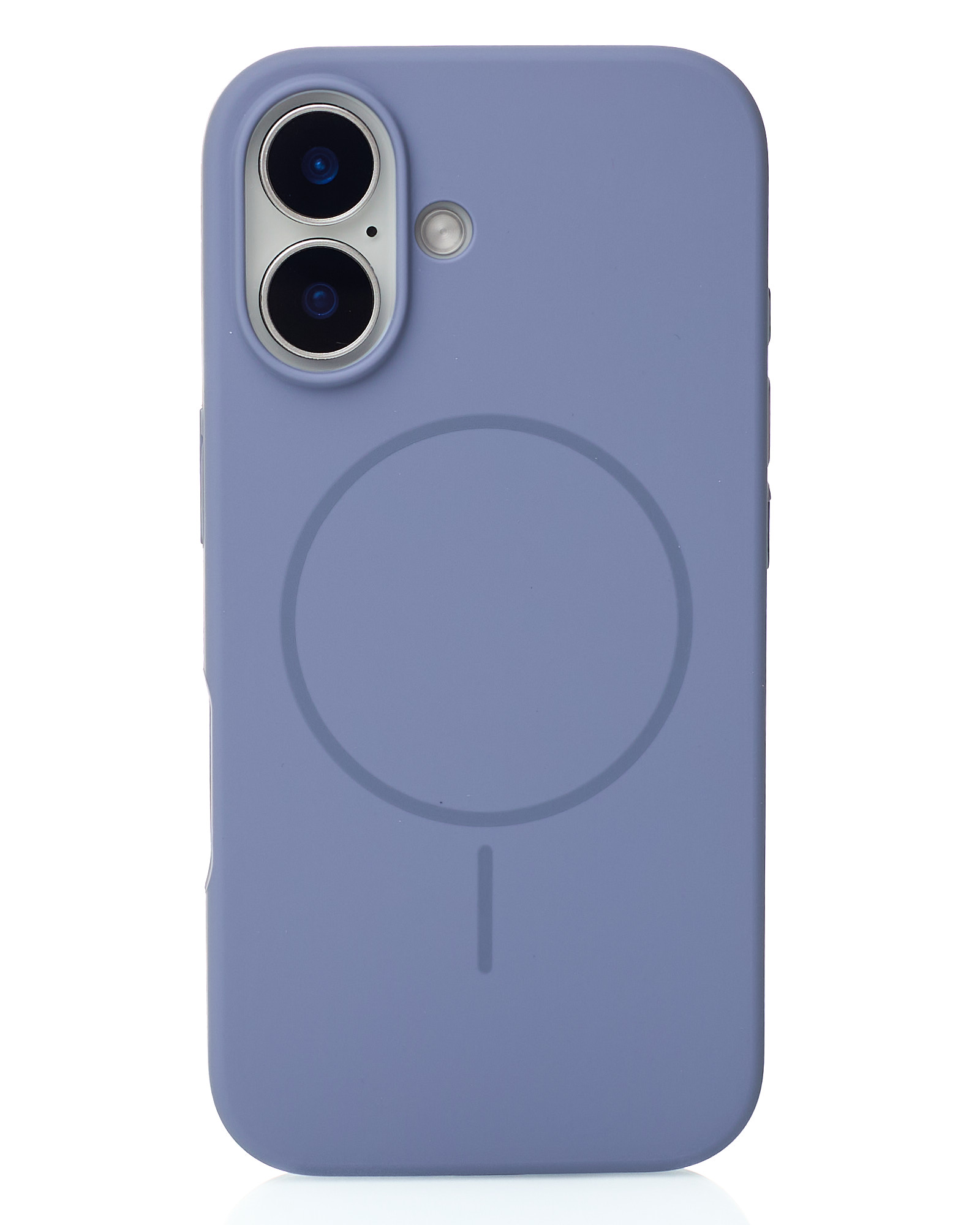 Силиконовый чехол Slim Ring Soft с поддержкой MagSafe для iPhone 17 storm blue