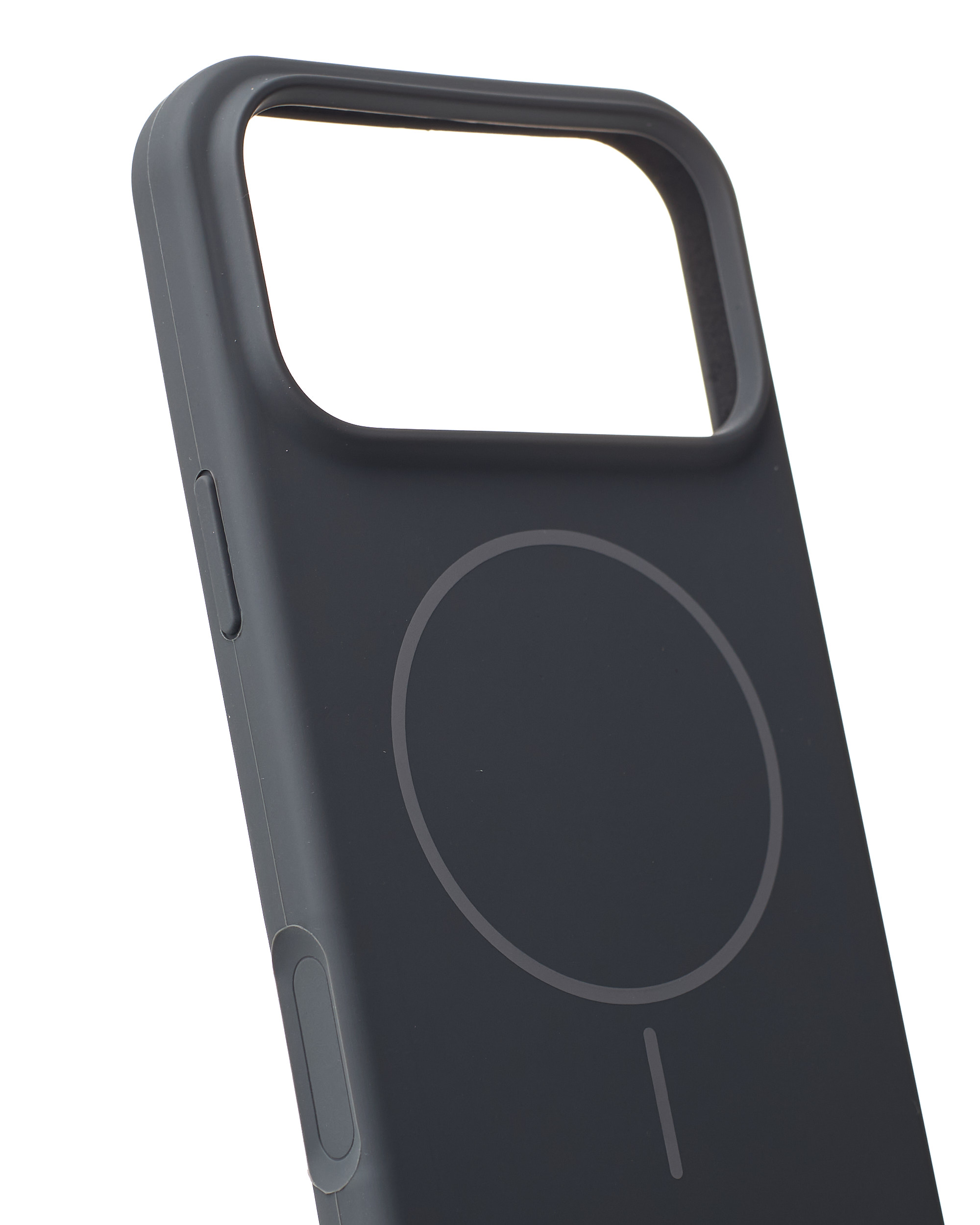 Силиконовый чехол Slim Ring Soft с поддержкой MagSafe для iPhone 17 Pro stone gray