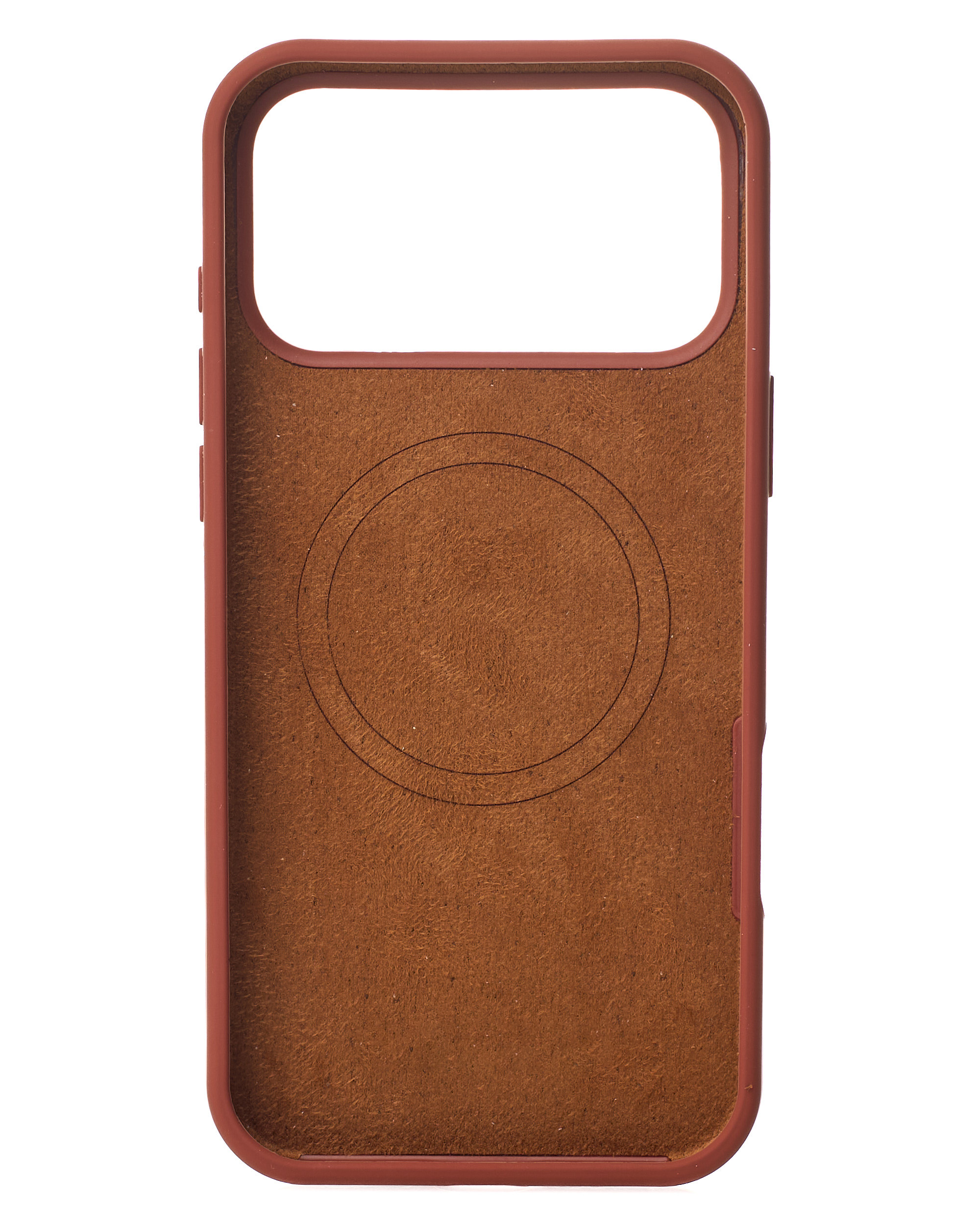 Силиконовый чехол Slim Ring Soft с поддержкой MagSafe для iPhone 17 Pro brown