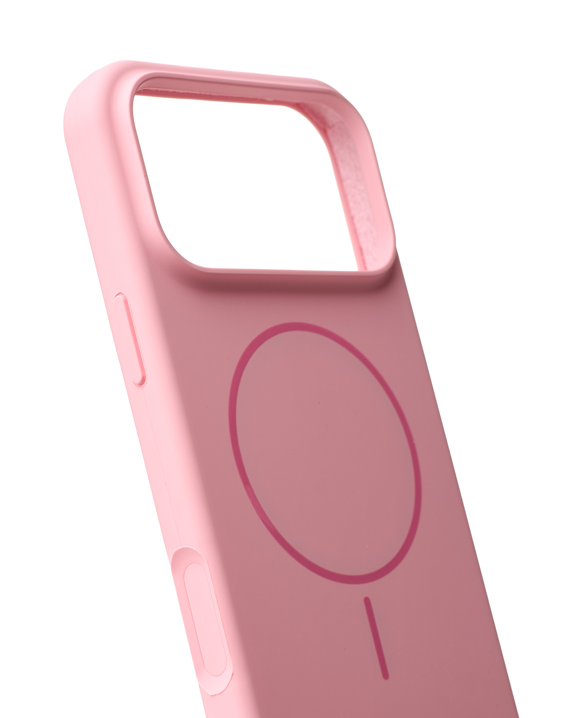 Силиконовый чехол Slim Ring Soft с поддержкой MagSafe для iPhone 17 Pro pink