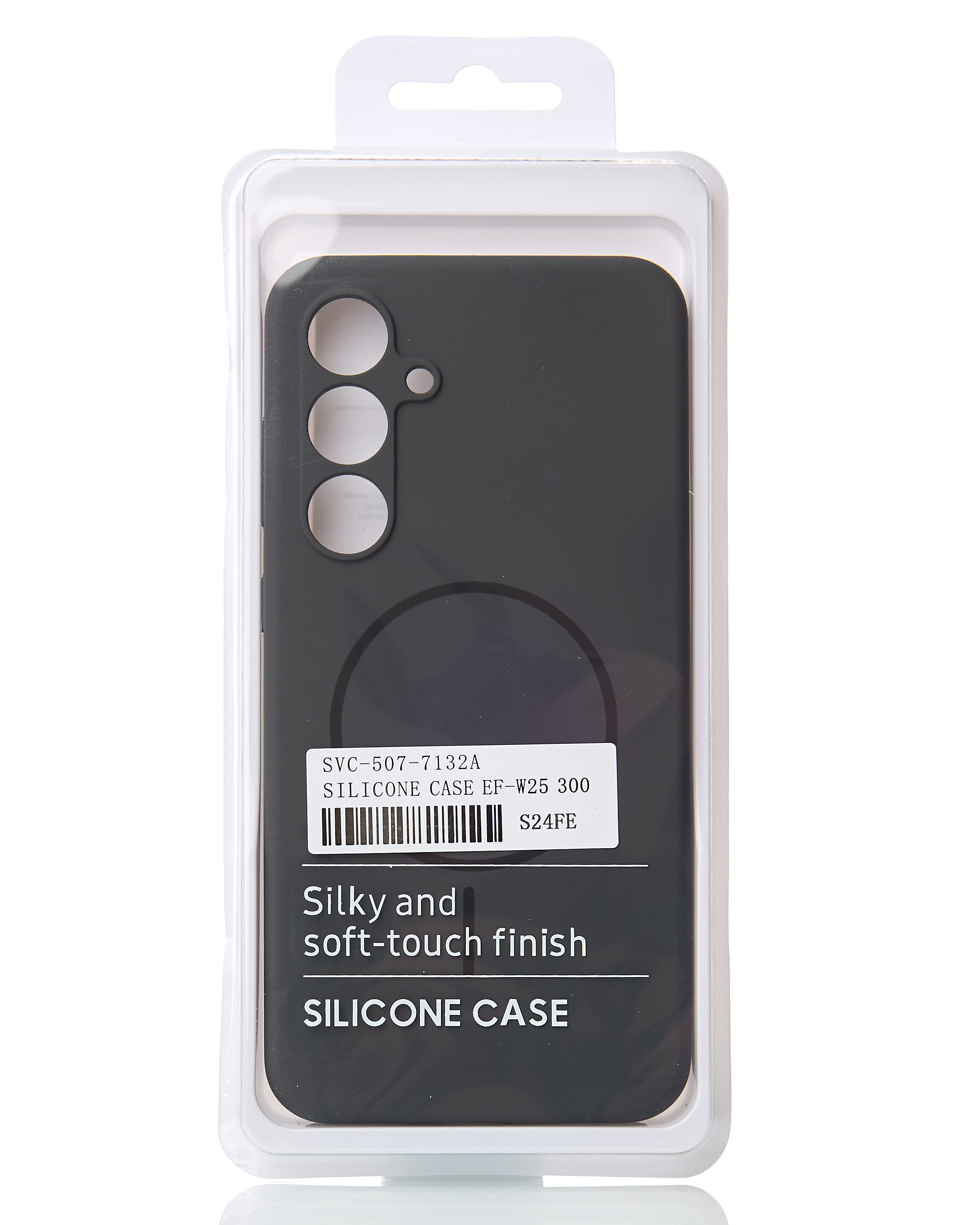 Силиконовый чехол Slim Ring Soft с поддержкой MagSafe для Samsung S24 FE stone gray