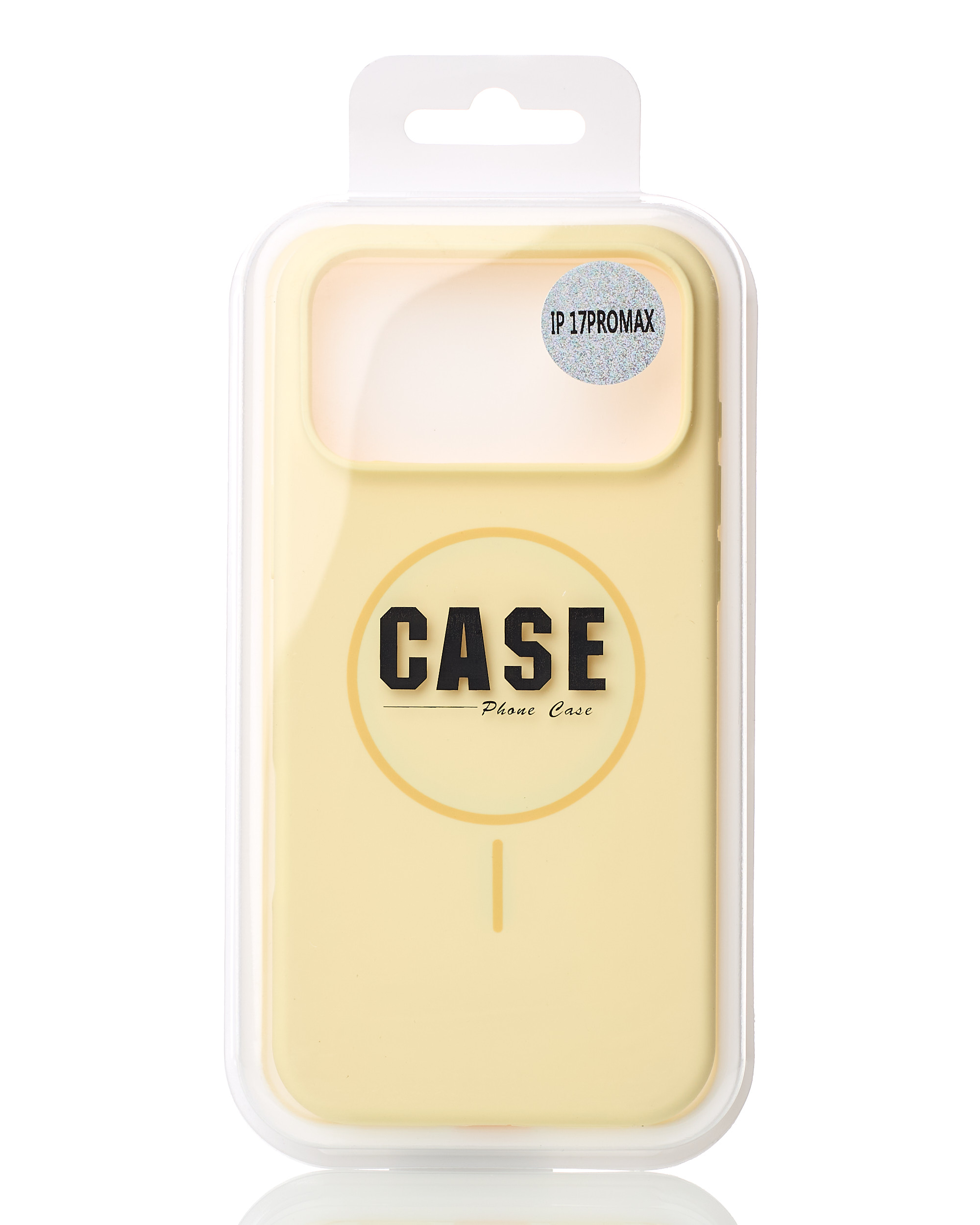 Силиконовый чехол Slim Ring Soft с поддержкой MagSafe для iPhone 17 Pro Max sunglow