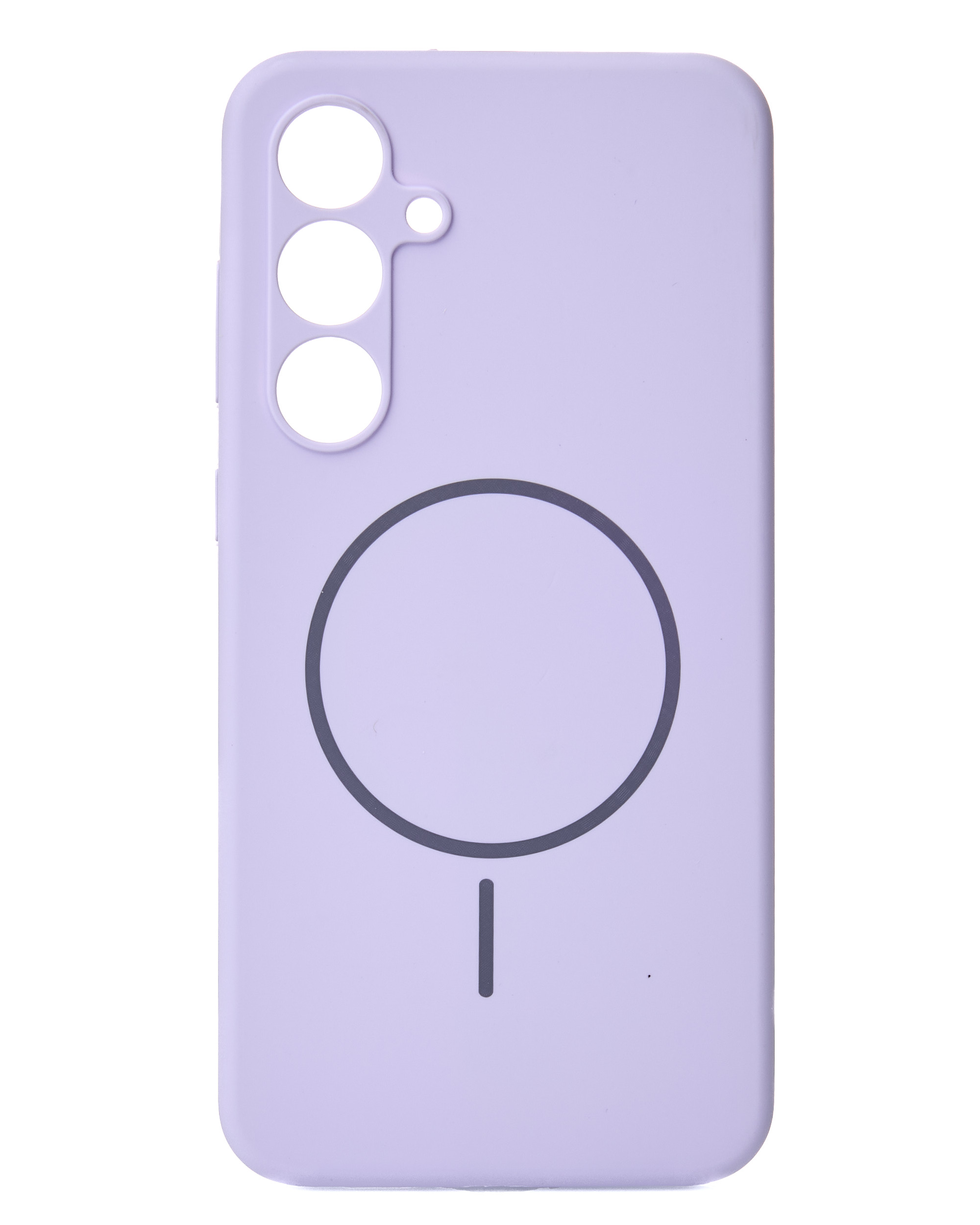 Силиконовый чехол Slim Ring Soft с поддержкой MagSafe для Samsung S24 FE violet