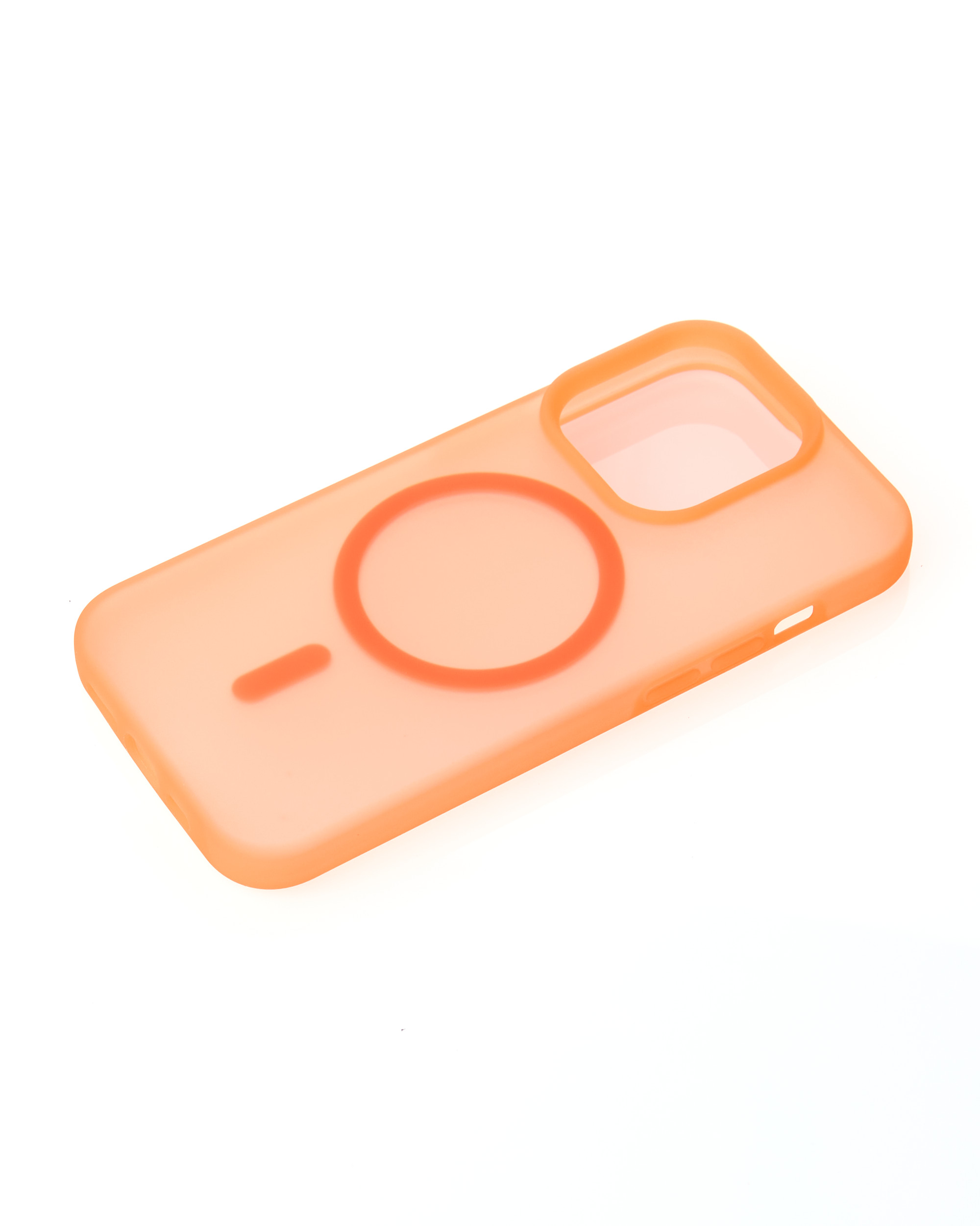 Силиконовый чехол SOFT MATT с поддержкой MagSafe для iPhone 15 Pro Max orange