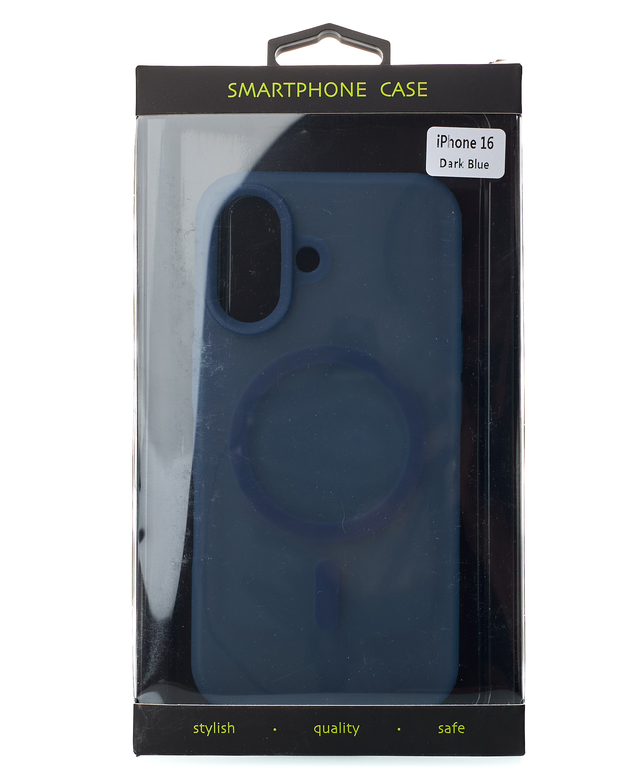 Силиконовый чехол SOFT MATT с поддержкой MagSafe для iPhone 16 dark blue