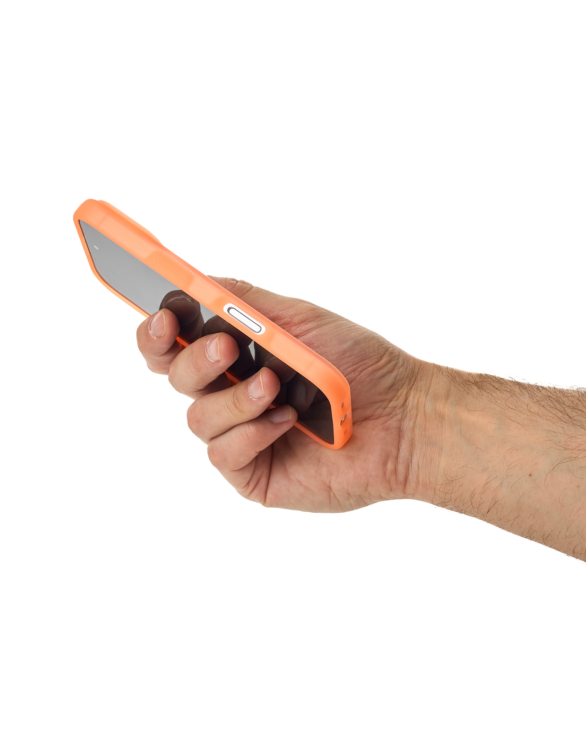 Силиконовый чехол SOFT MATT с поддержкой MagSafe для iPhone 16 orange