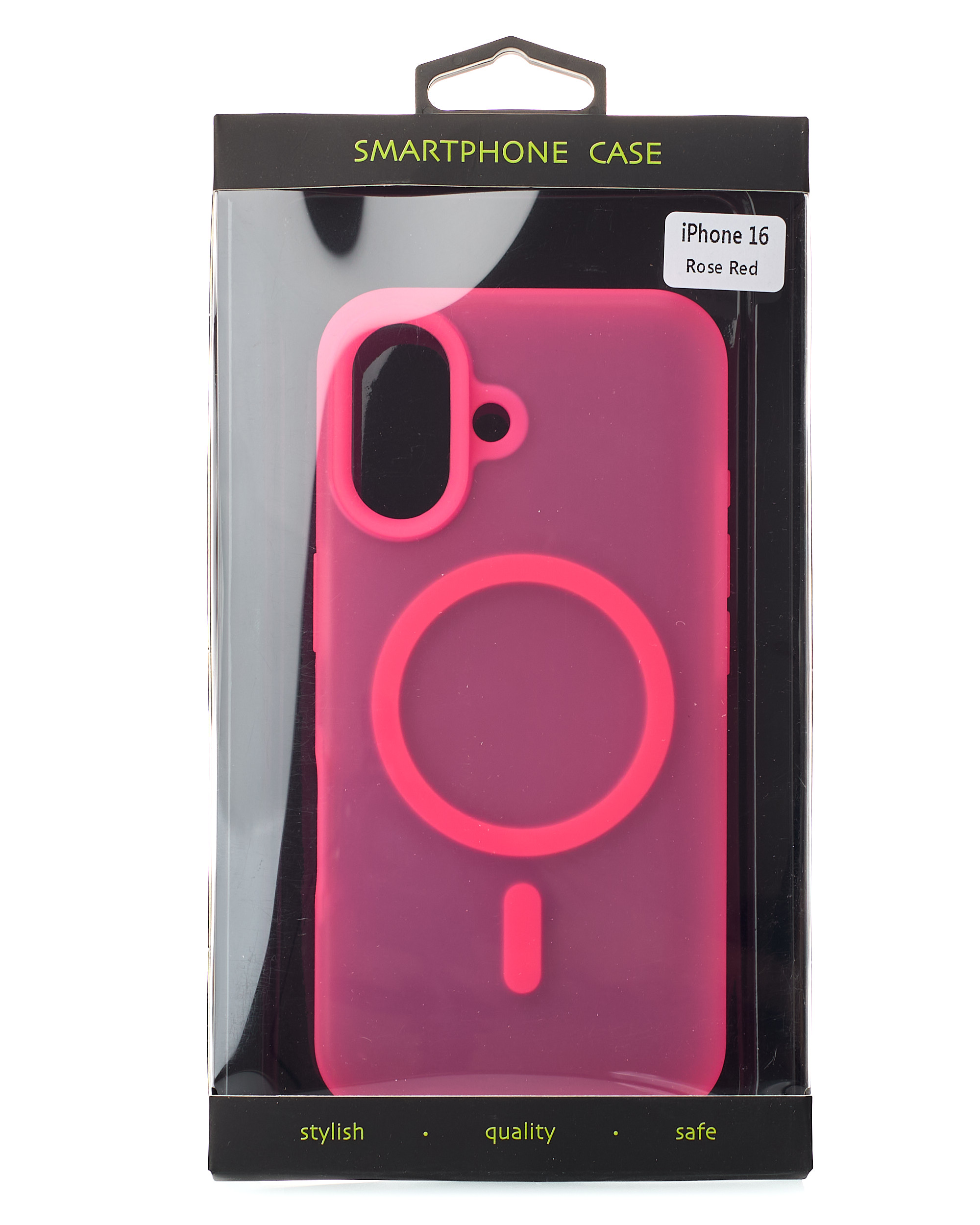 Силиконовый чехол SOFT MATT с поддержкой MagSafe для iPhone 16 rose red