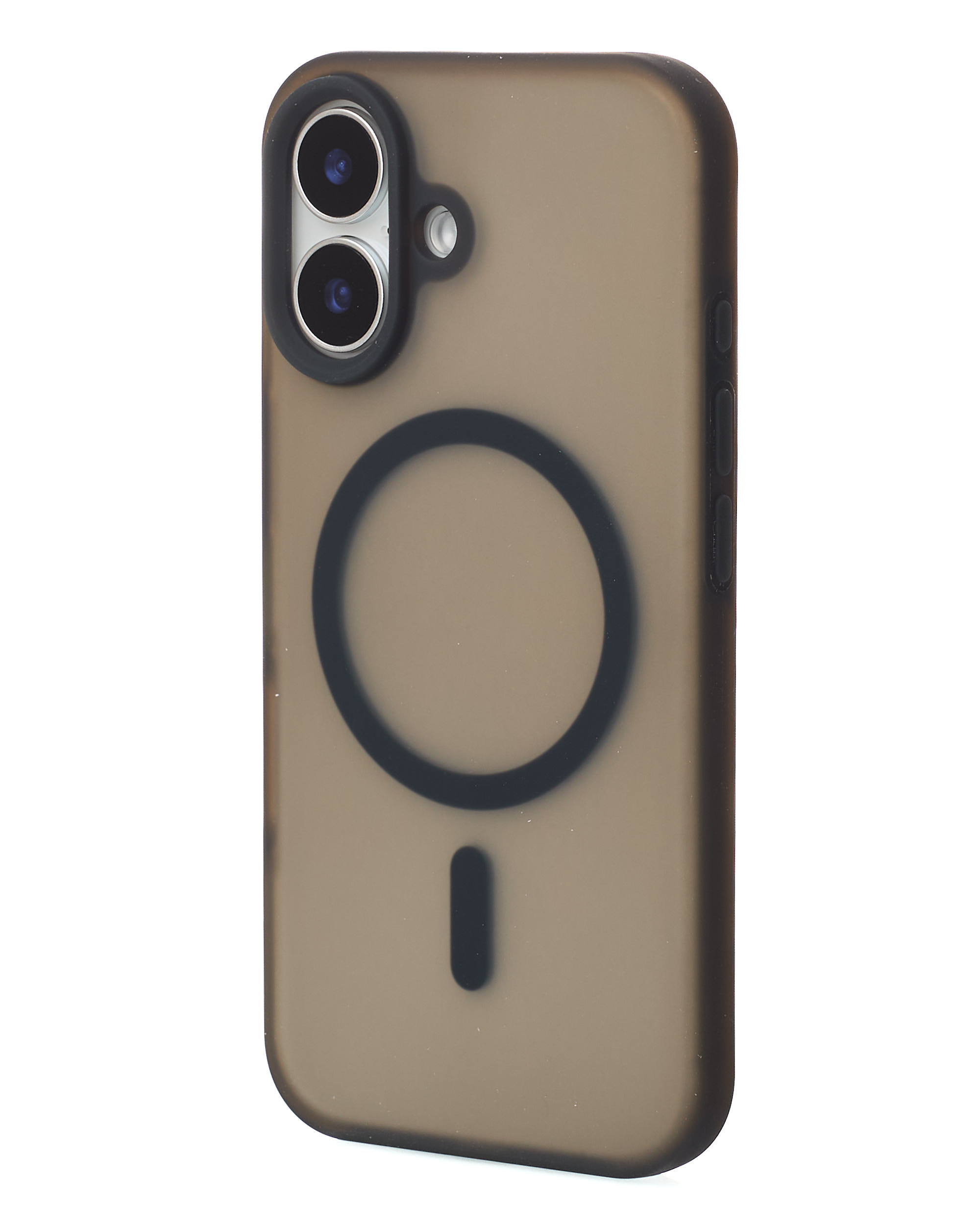 Силиконовый чехол SOFT MATT с поддержкой MagSafe для iPhone 16 black