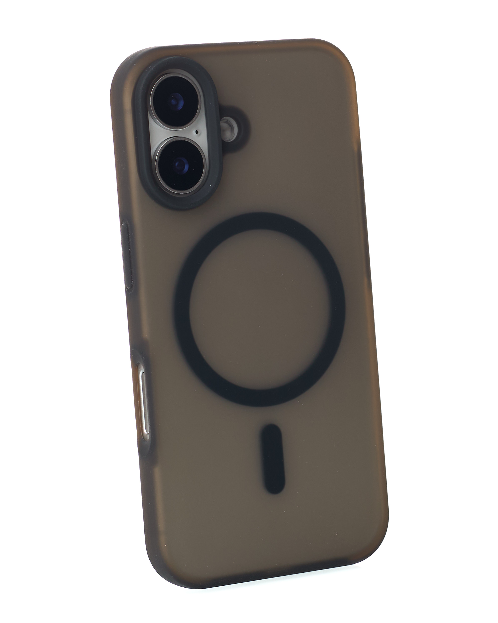 Силиконовый чехол SOFT MATT с поддержкой MagSafe для iPhone 16 Plus black