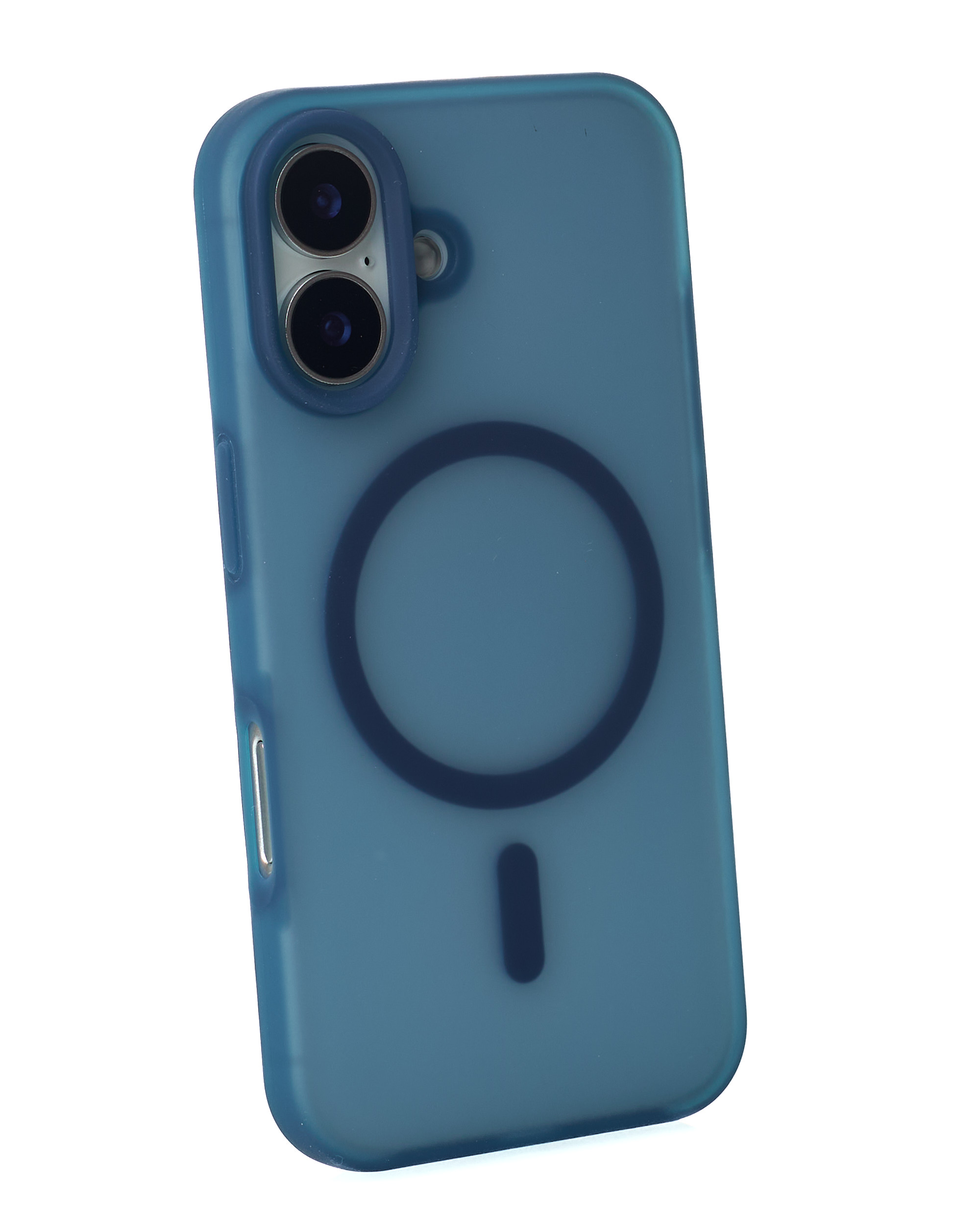 Силиконовый чехол SOFT MATT с поддержкой MagSafe для iPhone 17 dark blue