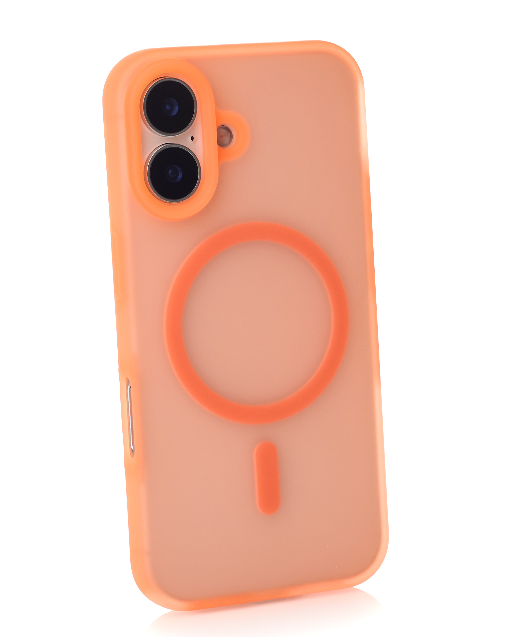 Силиконовый чехол SOFT MATT с поддержкой MagSafe для iPhone 17 orange