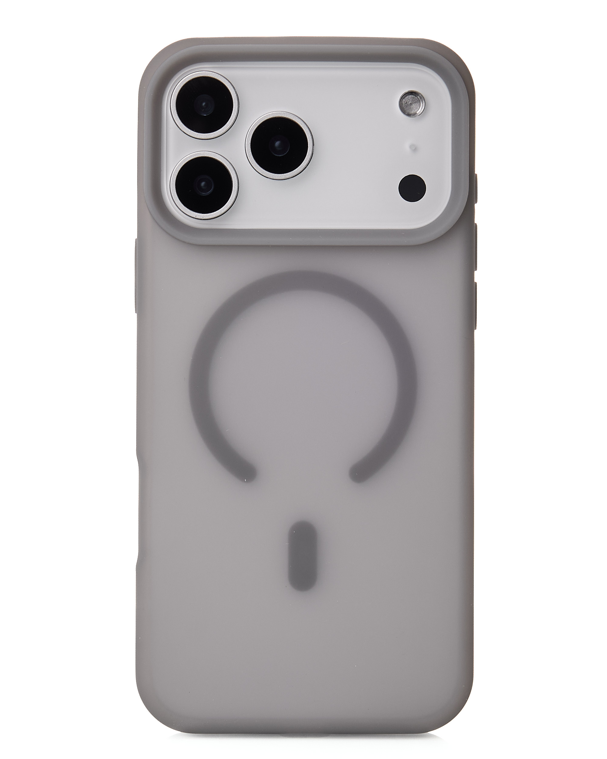 Силиконовый чехол SOFT MATT с поддержкой MagSafe для iPhone 17 Pro grey