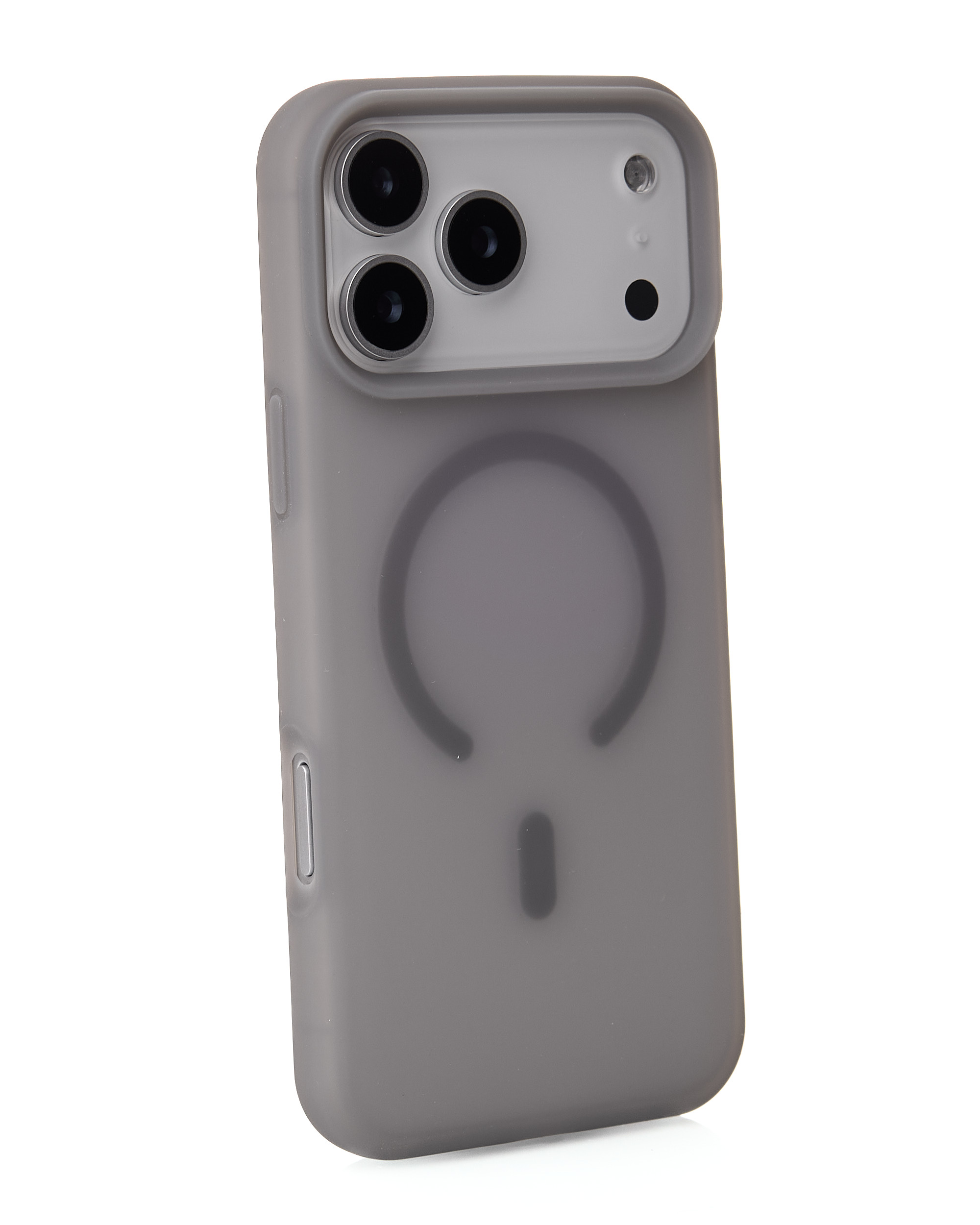 Силиконовый чехол SOFT MATT с поддержкой MagSafe для iPhone 17 Pro grey